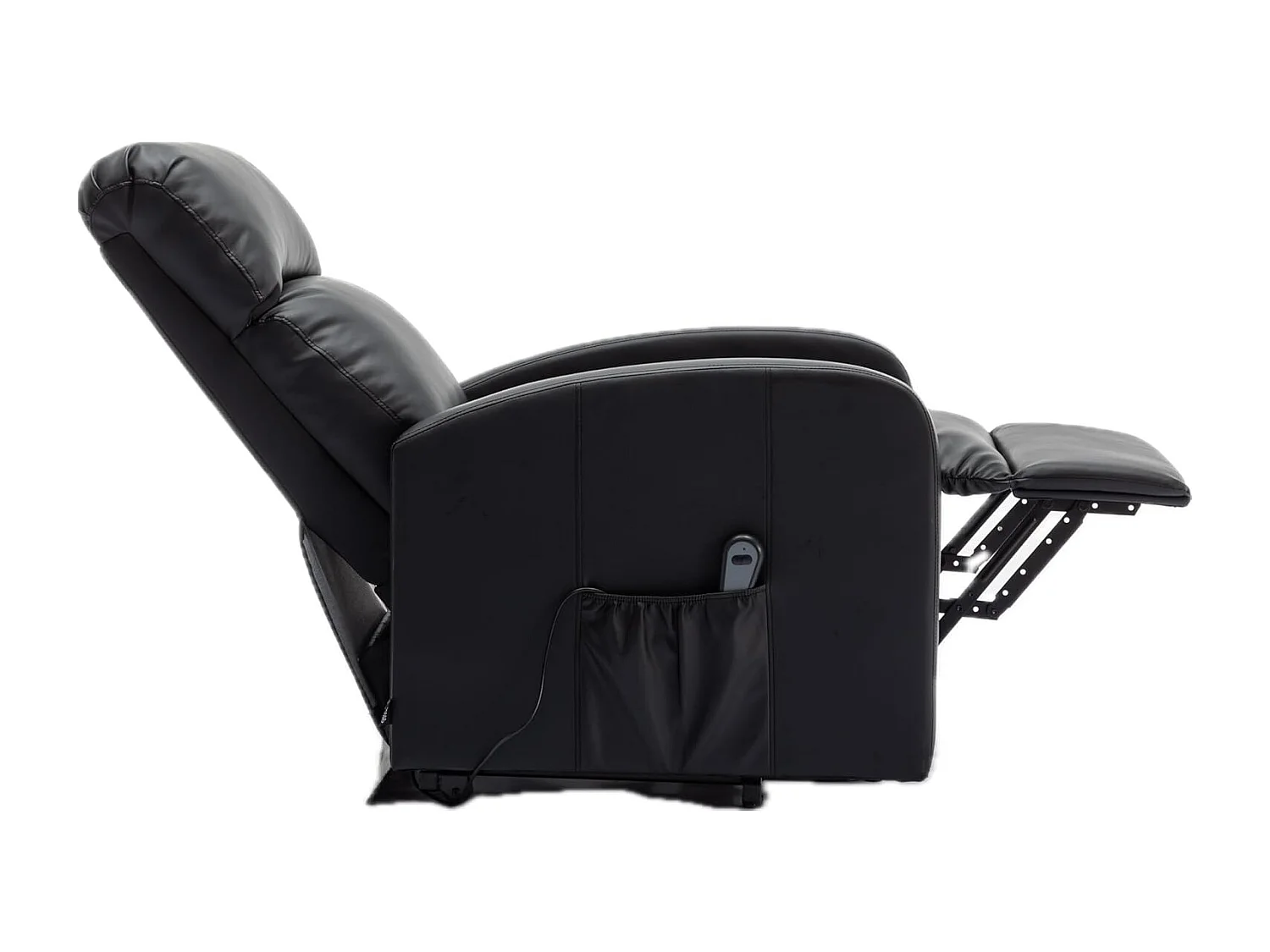 Sillón Relax Función Auto-Ayuda y Reclinación Eléctrica. PU, Modelo Premium, Negro