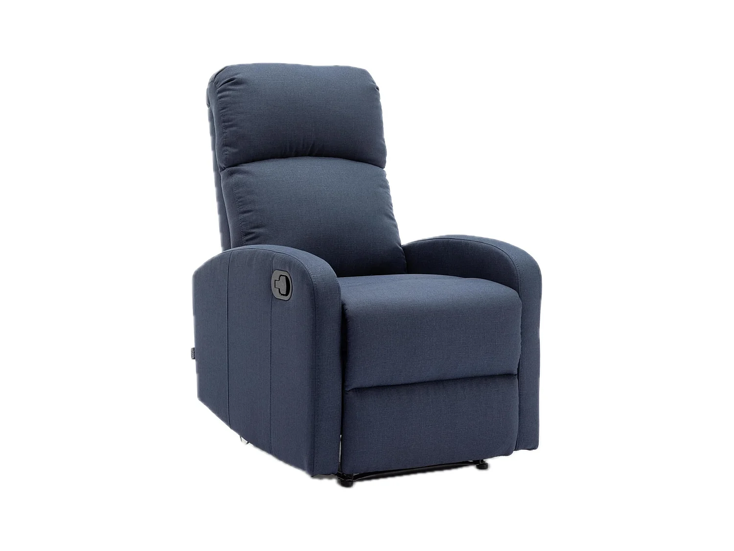 Sillón Relax con Reclinación Manual, Tapizado en Tela, Modelo Premium, Azul Denim