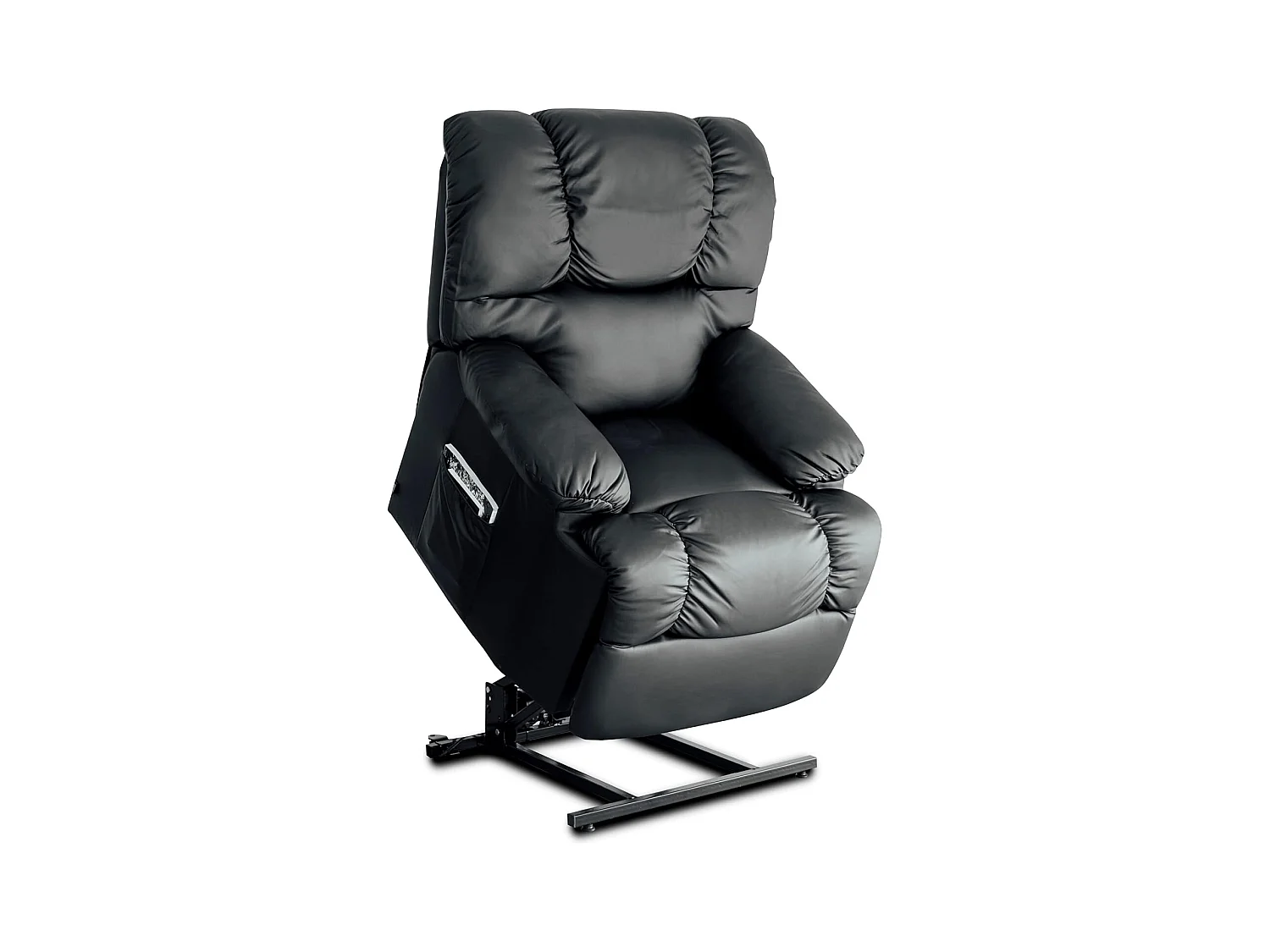 Sillón Relax Función Auto-Ayuda, Reclinación Eléctrica, Masaje Y Termoterapia, Negro