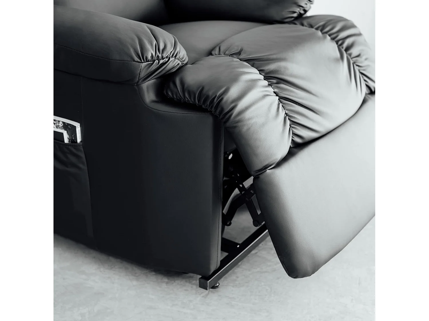 Sillón Relax Función Auto-Ayuda, Reclinación Eléctrica, Masaje Y Termoterapia, Negro