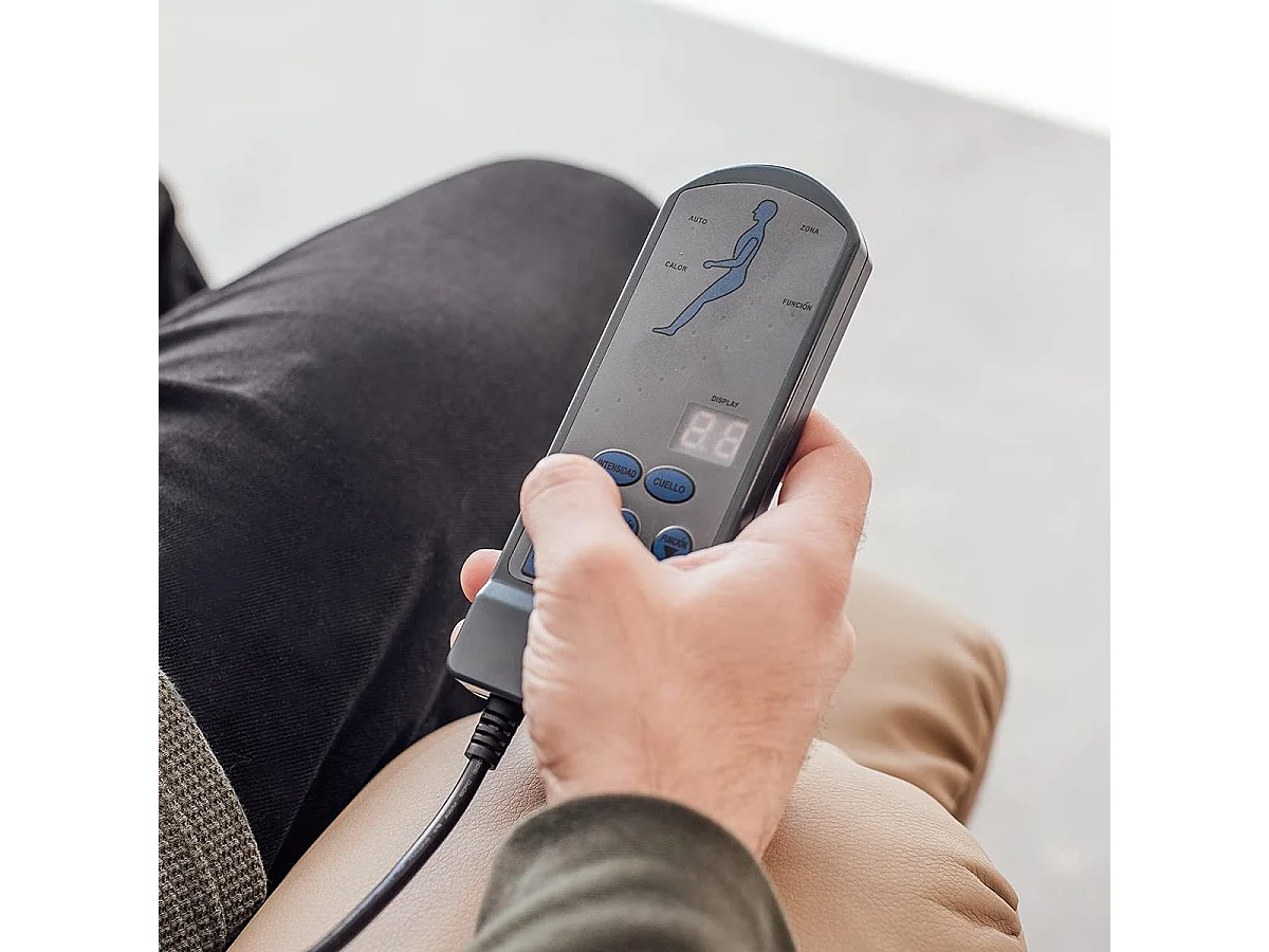 Sillón Relax Función Auto-Ayuda, Reclinación Eléctrica, Masaje Y Termoterapia, Negro