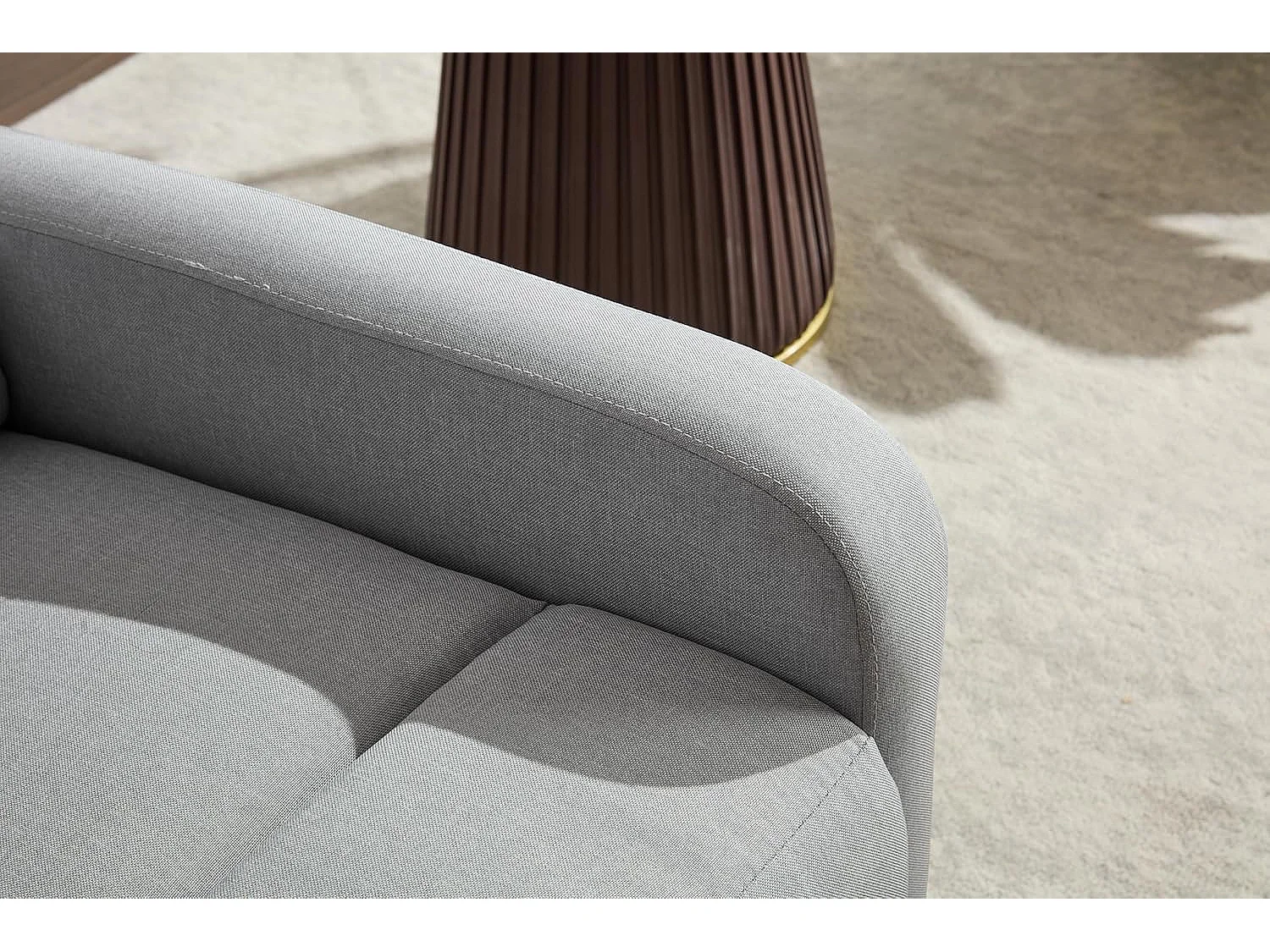 Sillón Relax con Reclinación Manual, Tapizado en Tela. Modelo Yum, Gris