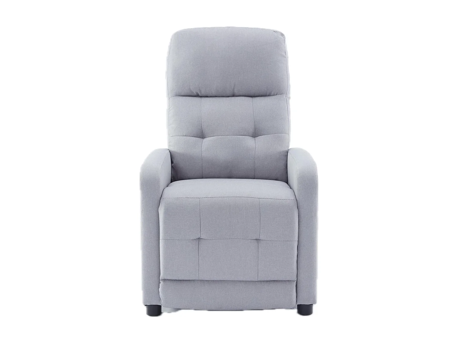 Sillón Relax con Reclinación Manual, Tapizado en Tela. Modelo Yum, Gris