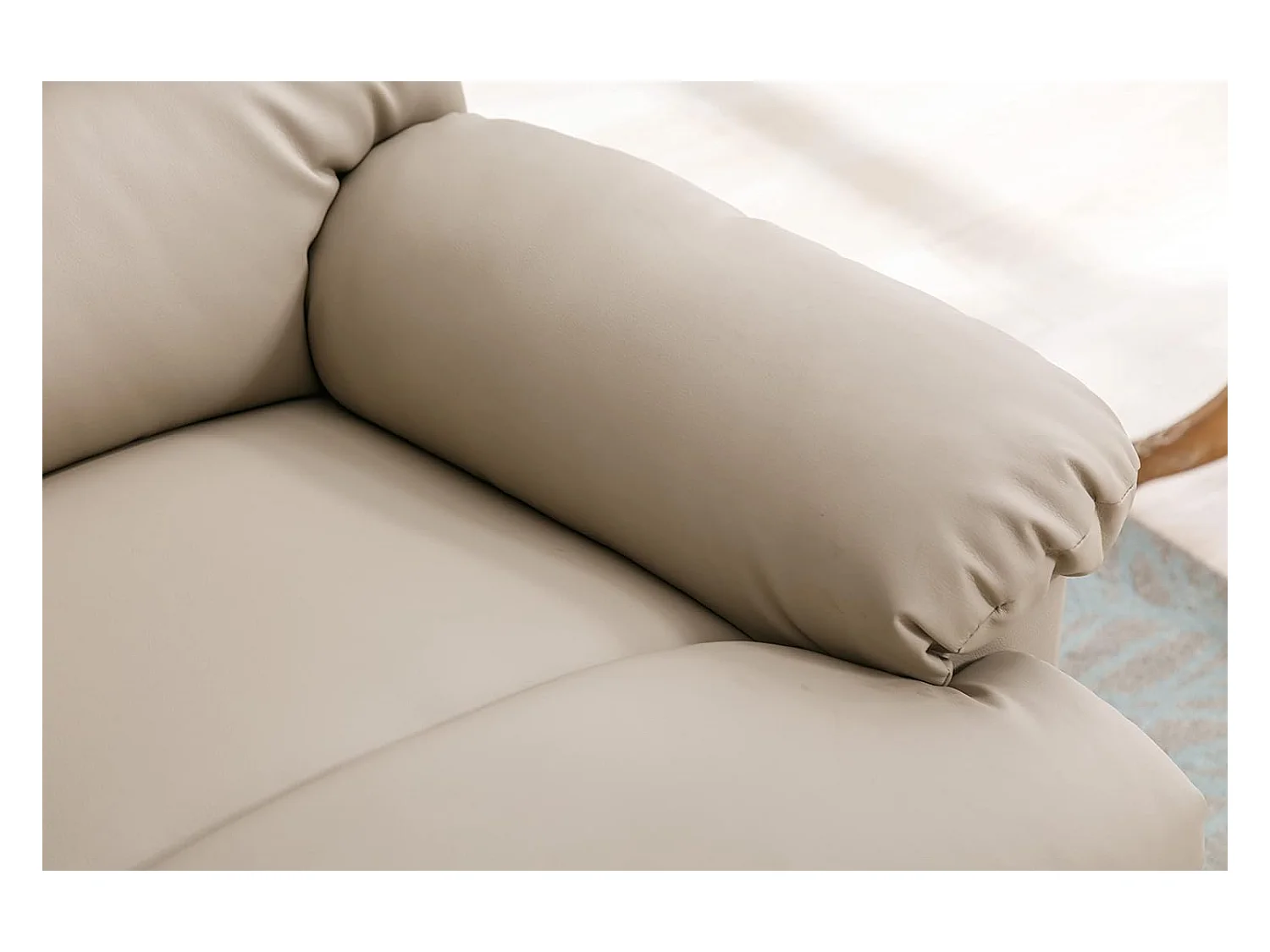 Sillón Relax con Reclinación Manual, Masaje Y Termoterapia. Modelo Roma, Arena