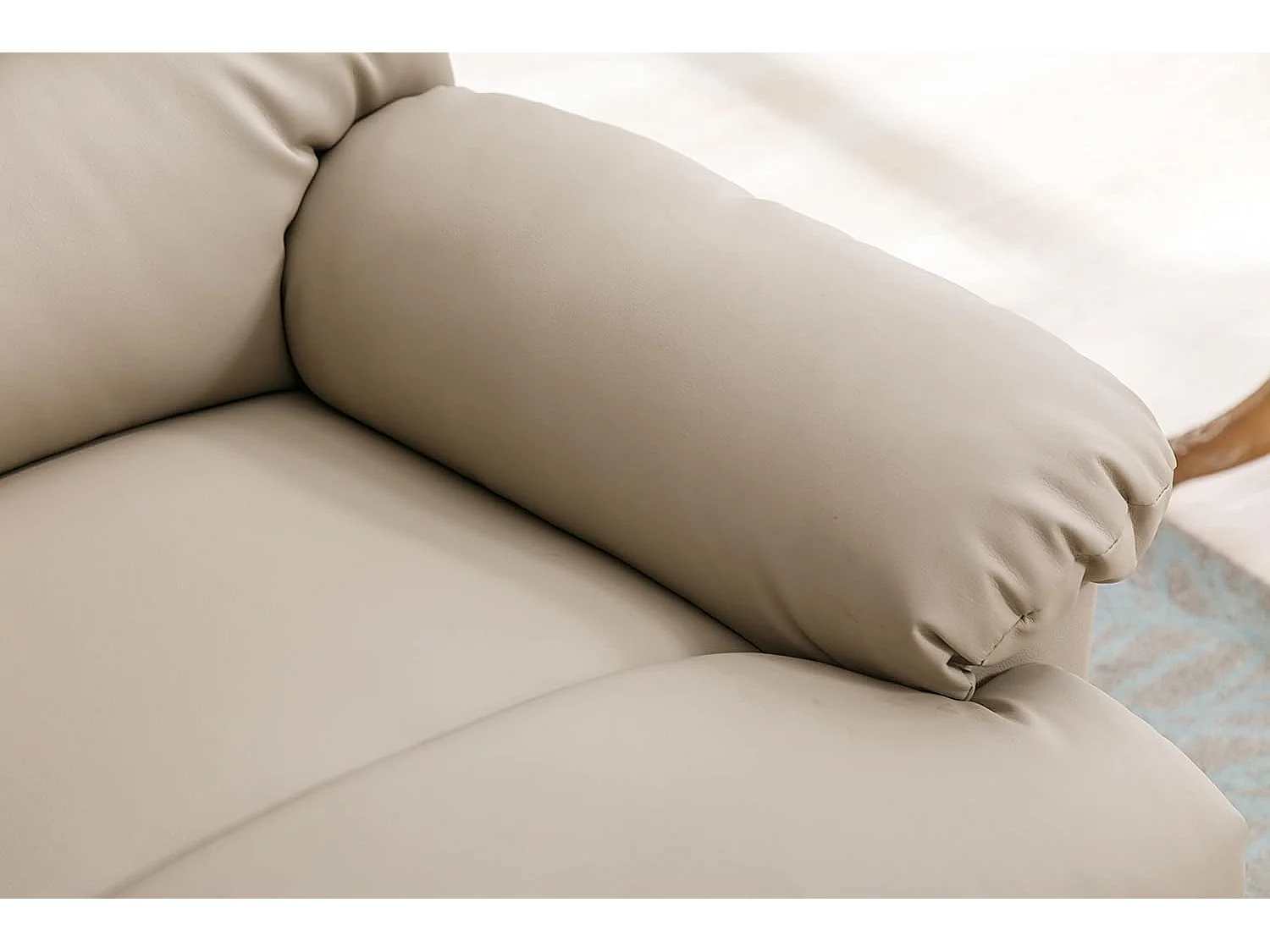 Sillón Relax con Reclinación Manual, Masaje Y Termoterapia. Modelo Roma, Arena