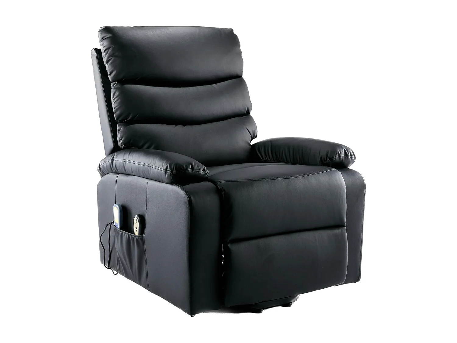 Sillón Relax Función Auto-Ayuda, Reclinación Eléctrica, Masaje Y Termoterapia, Negro