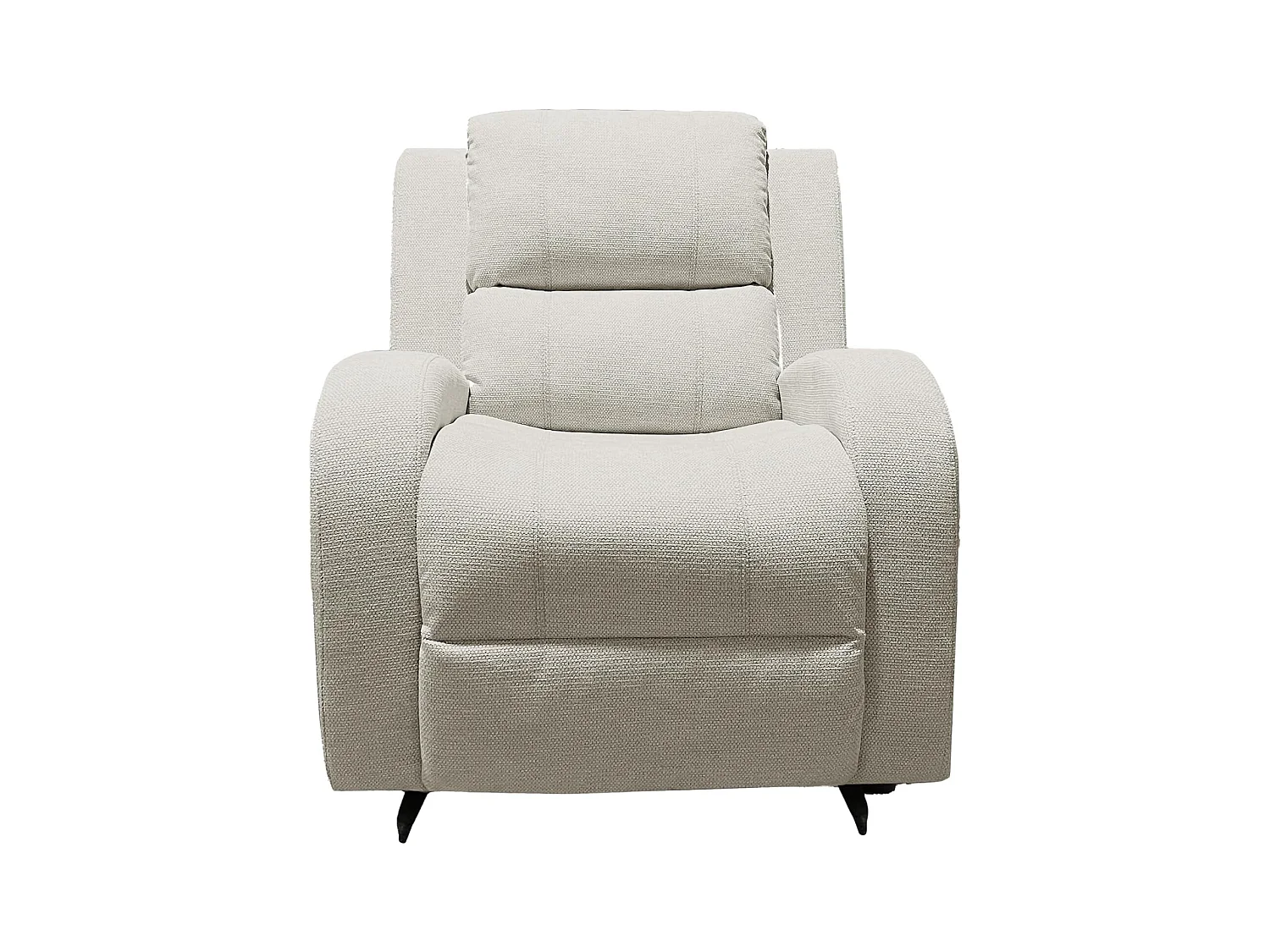 Sillón Mecedora Relax con Reclinación Manual, Tapizado Microfibra, Modelo Sam, Arena