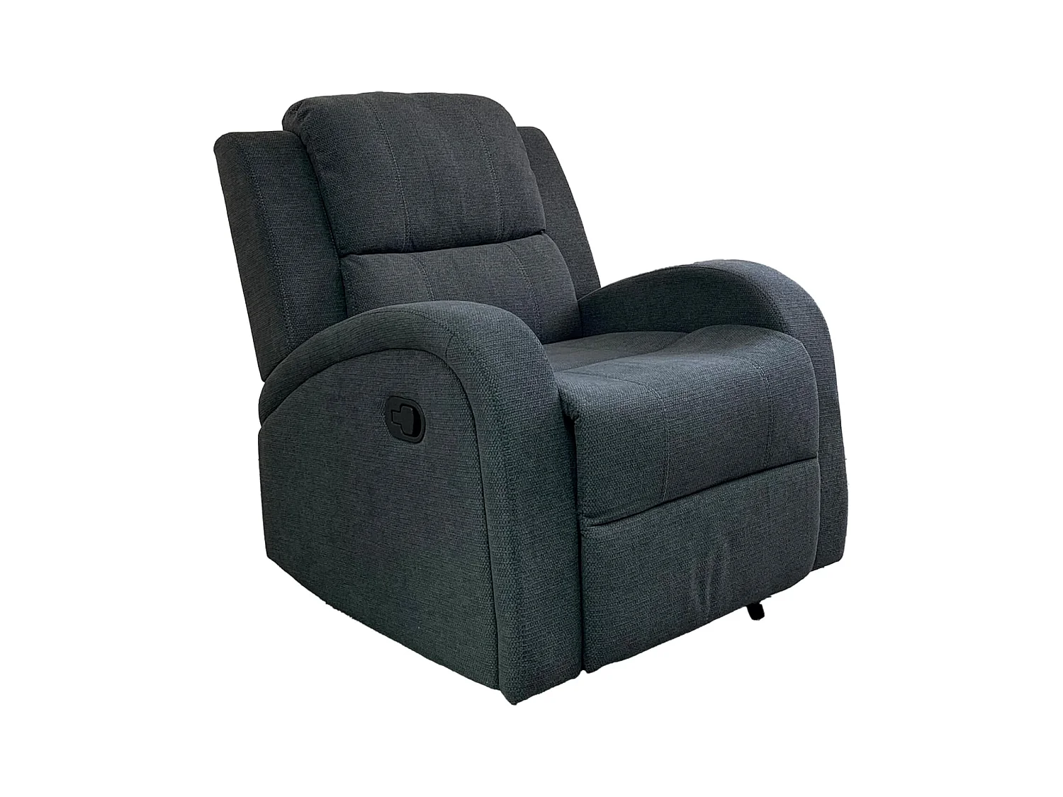 Sillón Mecedora Relax con Reclinación Manual, Tapizado Microfibra, Modelo Sam, Gris