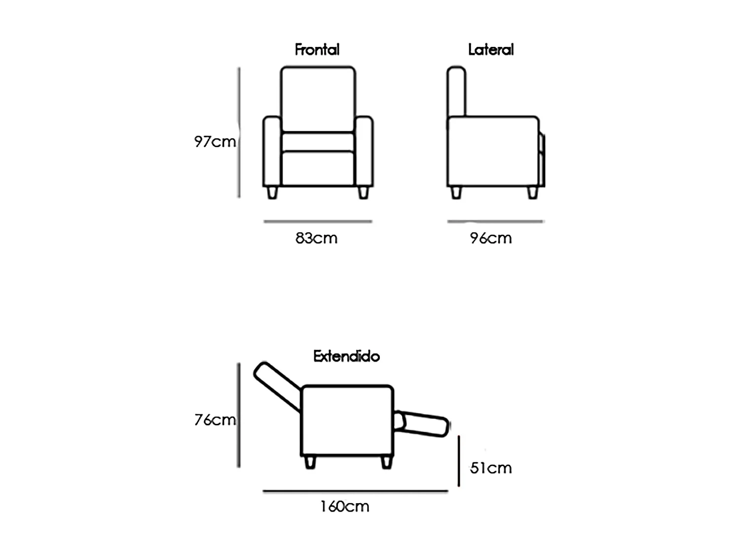 Sillón Mecedora Relax con Reclinación Manual, Tapizado Microfibra, Modelo Sam, Gris