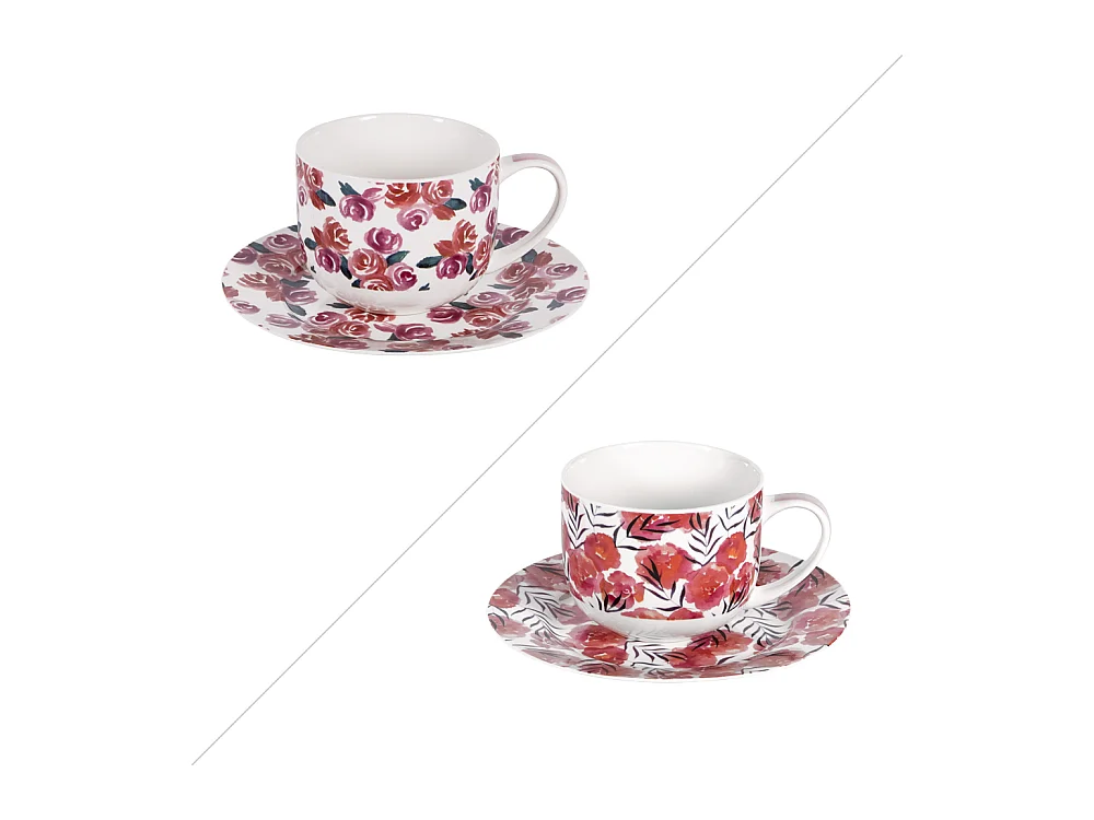 Coffret déjeuner Rosalia 47 cl (lot de 2)