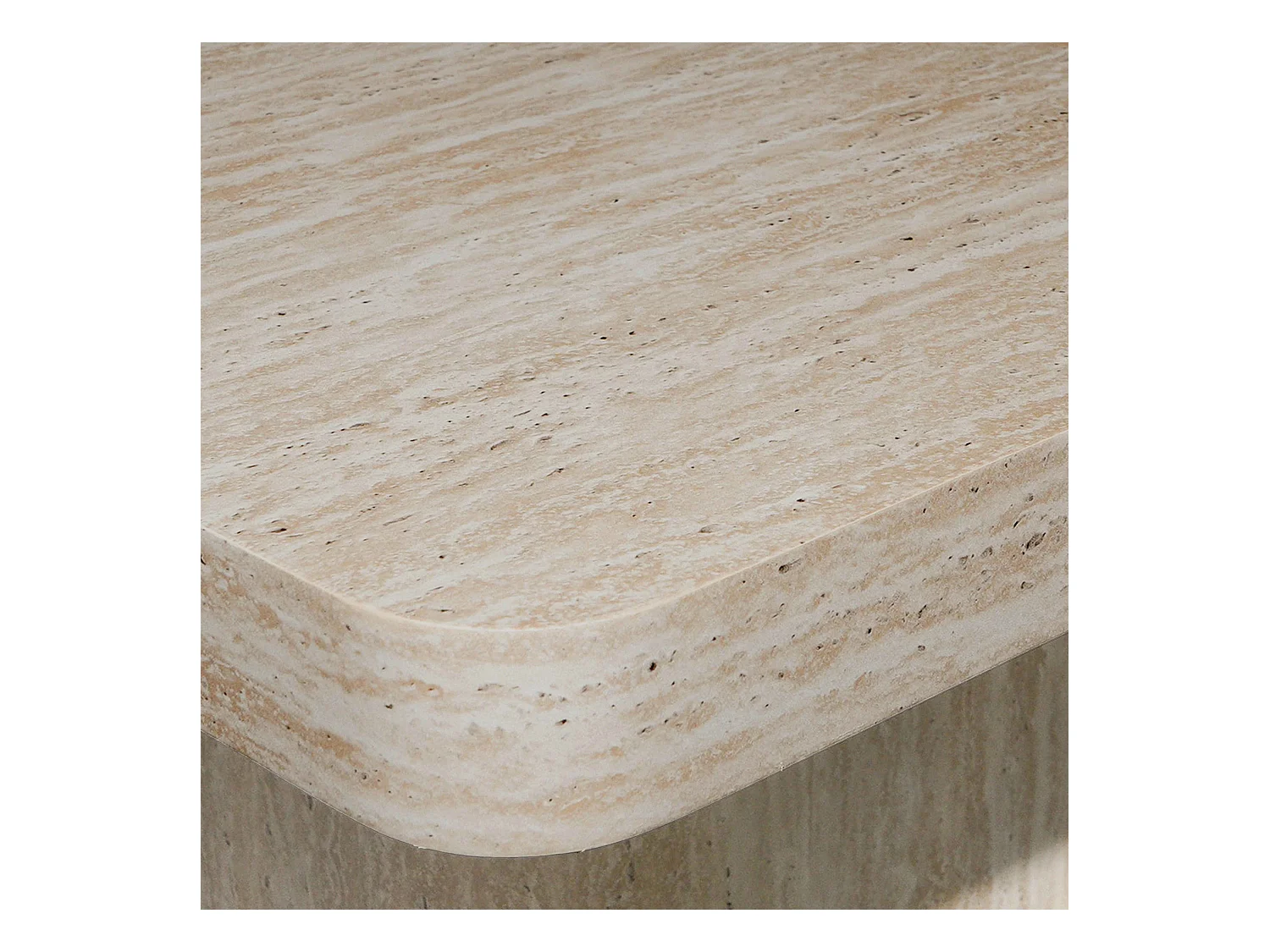 Table basse carrée 80 cm aspect naturel