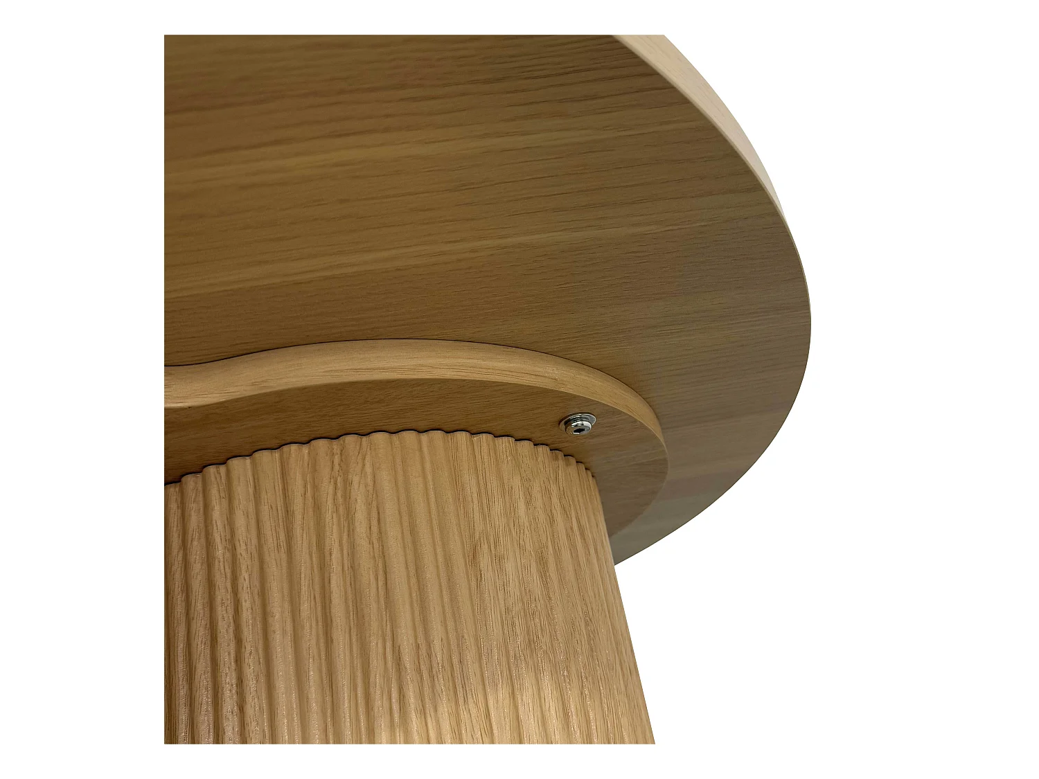 Table basse ronde 80 cm scandinave bois clair