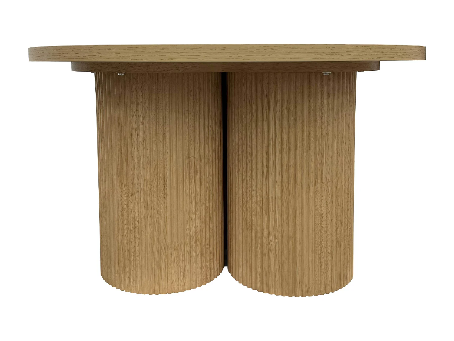 Table basse ronde 80 cm scandinave bois clair