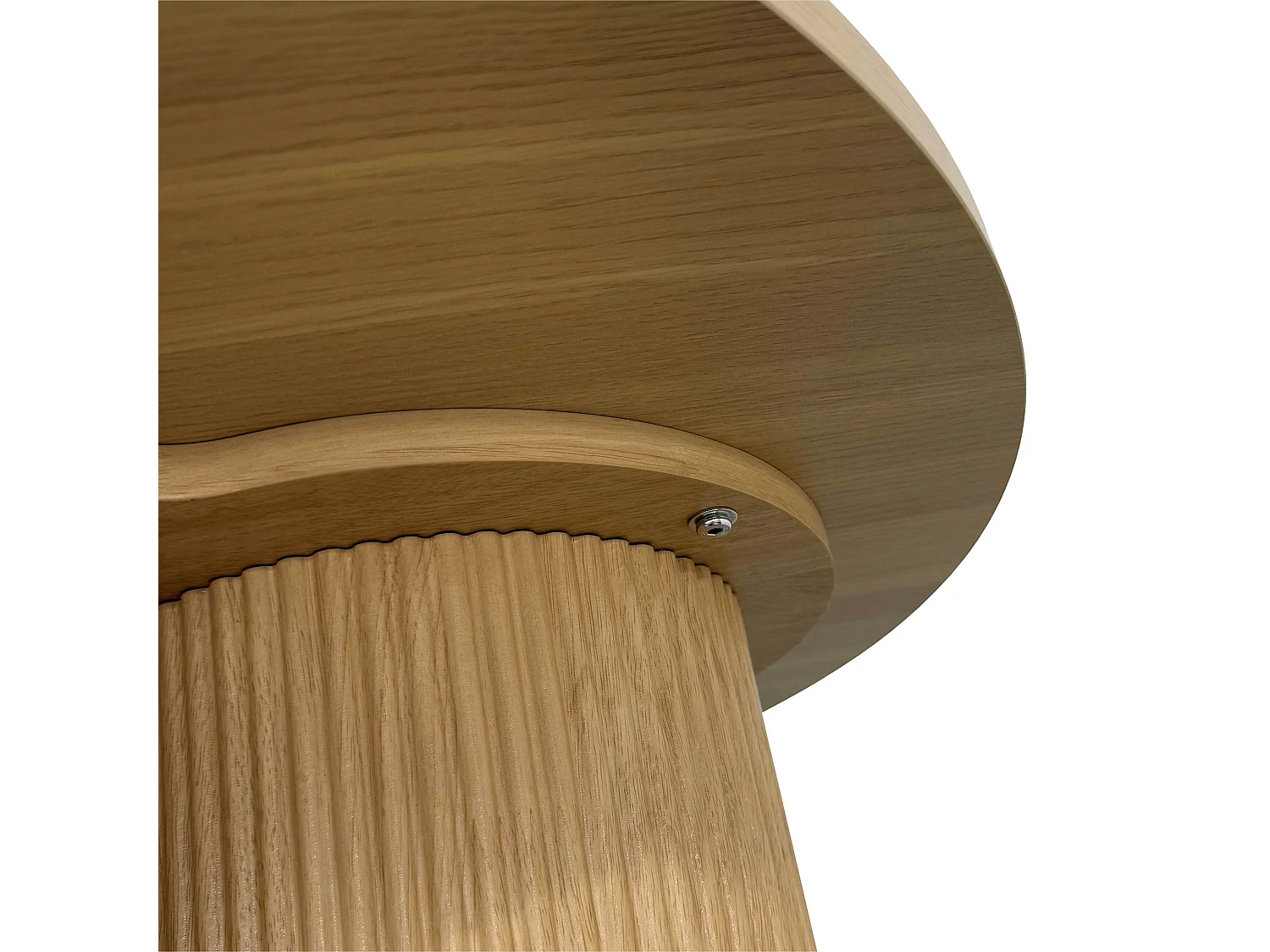 Table basse ronde 80 cm scandinave bois clair