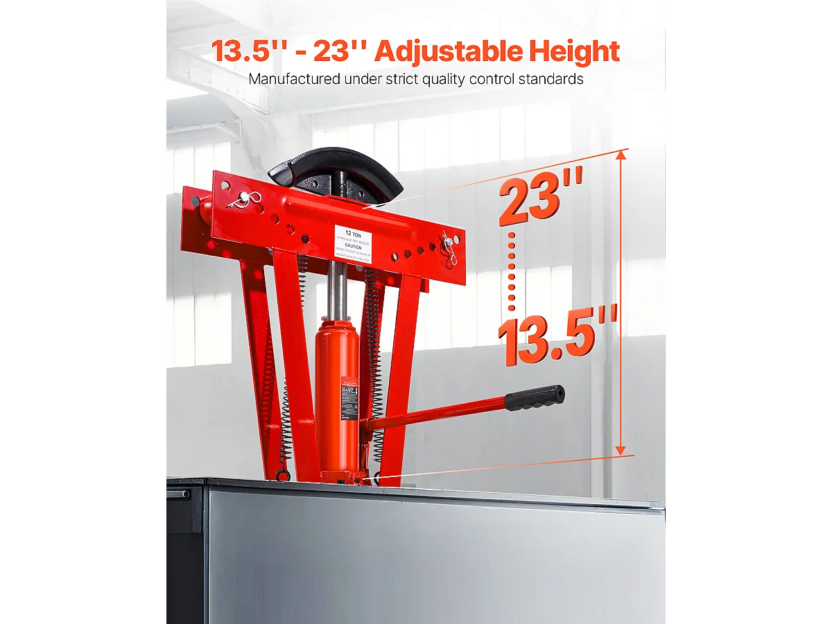 Curvatrice per Tubi Idraulica SucceBuy, 12 Tonnellate, Strumento Manuale con 6 Matrici, Robusta, Rotoli Regolabili a 90-180°