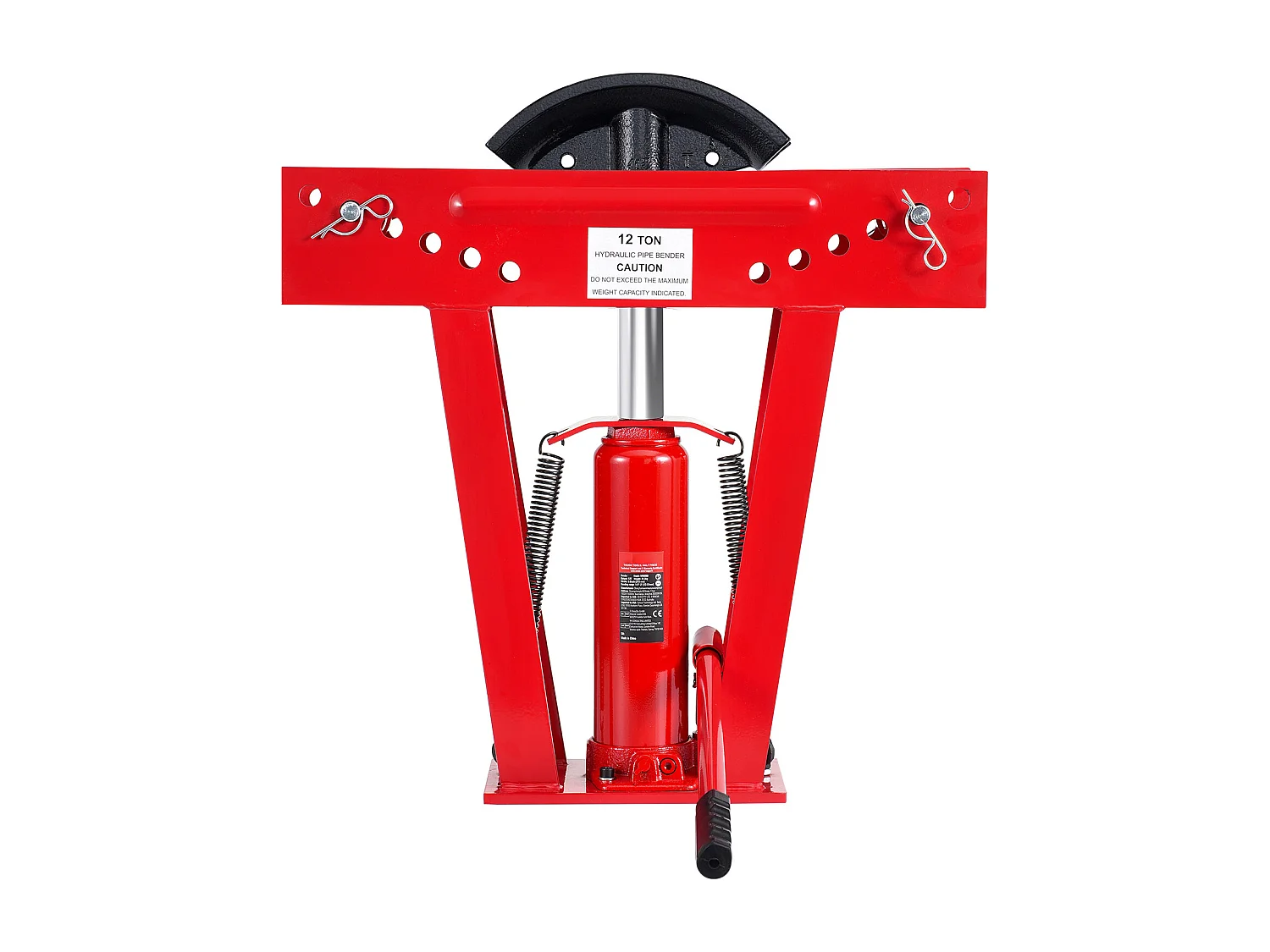 Curvatrice per Tubi Idraulica SucceBuy, 12 Tonnellate, Strumento Manuale con 6 Matrici, Robusta, Rotoli Regolabili a 90-180°