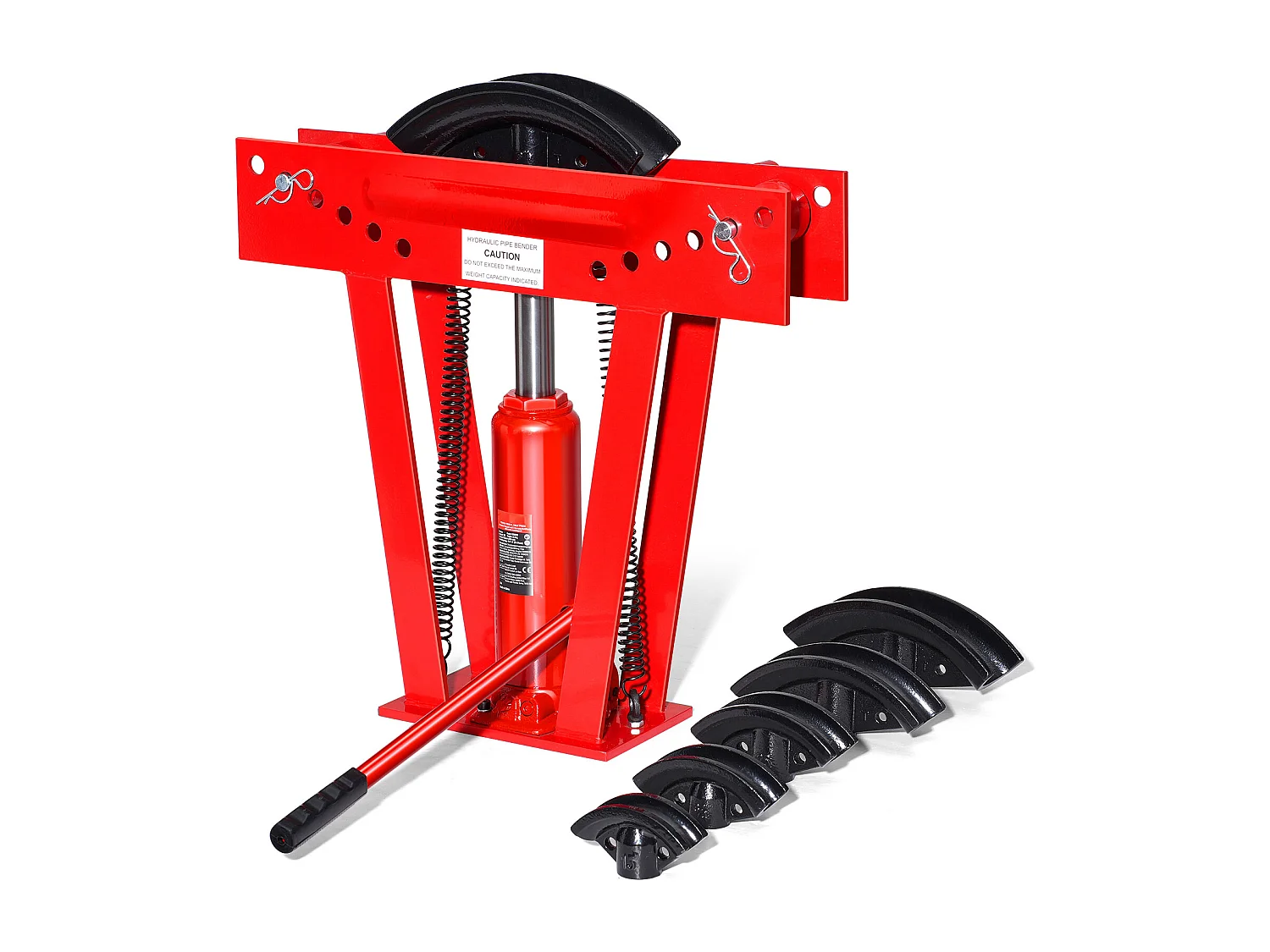 Cintreuse de Tubes Hydraulique SucceBuy, 12 Tonnes, Outil Manuel avec 6 Matrices, Robuste, Rouleaux Réglables à 90-180°