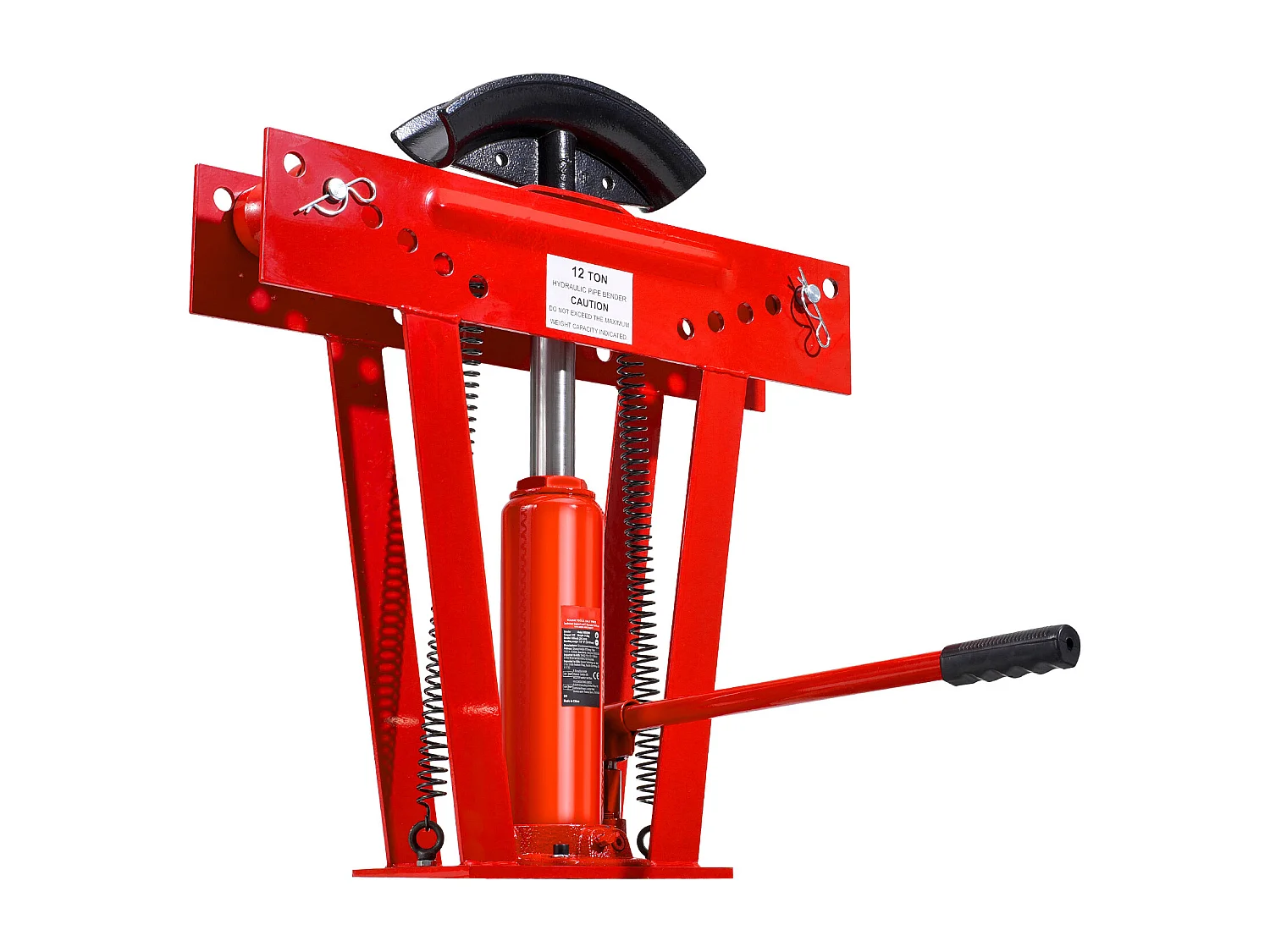 Cintreuse de Tubes Hydraulique SucceBuy, 12 Tonnes, Outil Manuel avec 6 Matrices, Robuste, Rouleaux Réglables à 90-180°