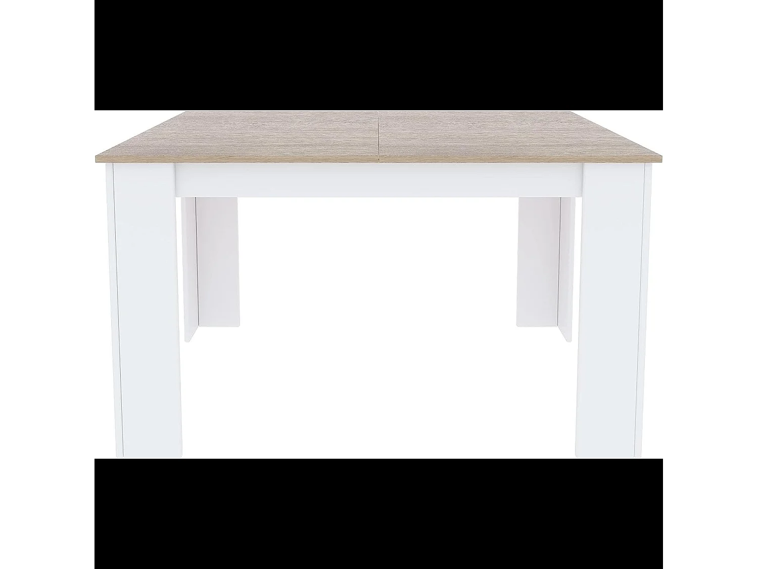 Tavolo da Pranzo Allungabile Estensibile Fino a 190 cm Tavolino Per 6 Persone Salotto Soggiorno Salone Design Moderno 190 x 78 x 90 cm Bianco Rovere