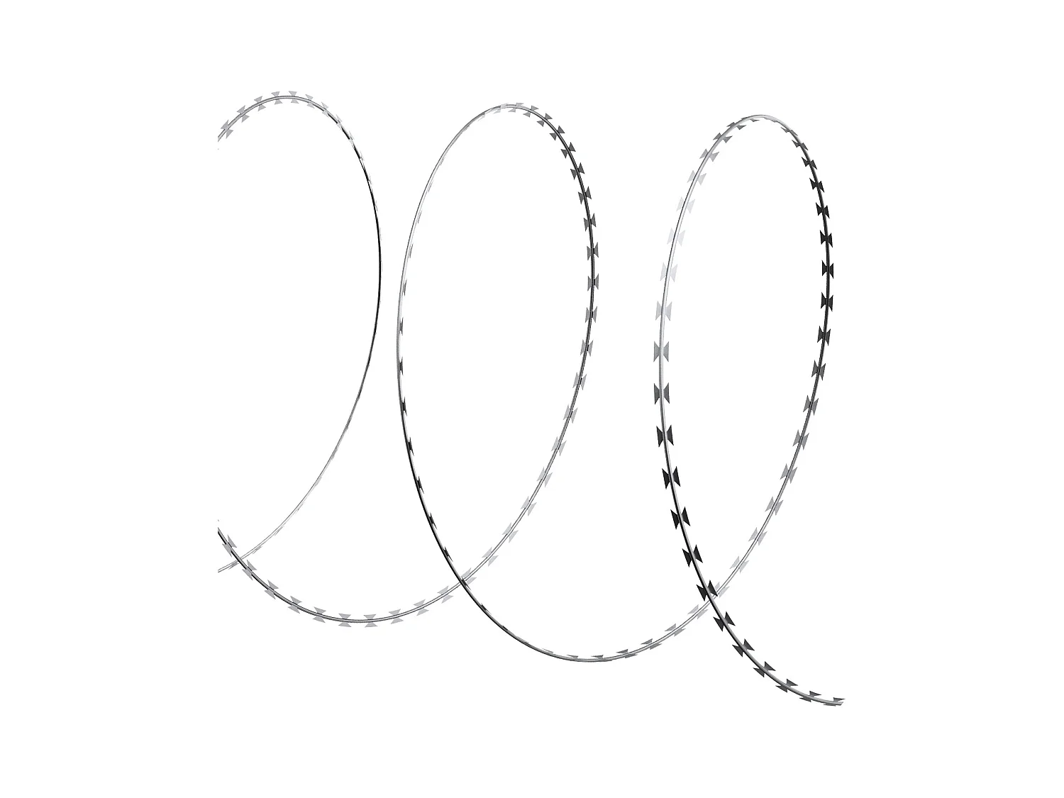 Fil de Fer Barbelé SucceBuy, Clôture en Fil de Fer Barbelé de 75 m, 5 Rouleaux, avec Gants et Lames de Rasoir Ultra-Tranchantes