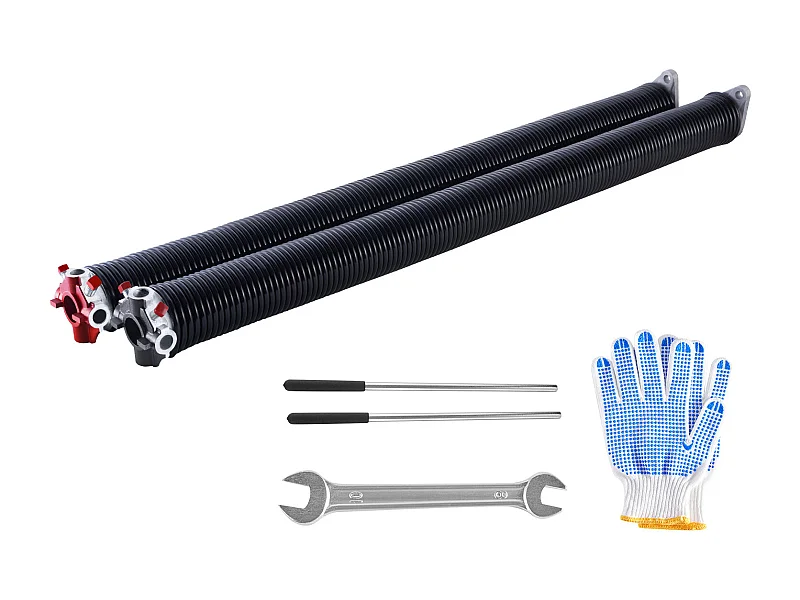 Ressorts de Torsion SucceBuy pour Porte de Garage, Paire de 0.5 x 5.08 x 79cm avec Barres d'Enroulement