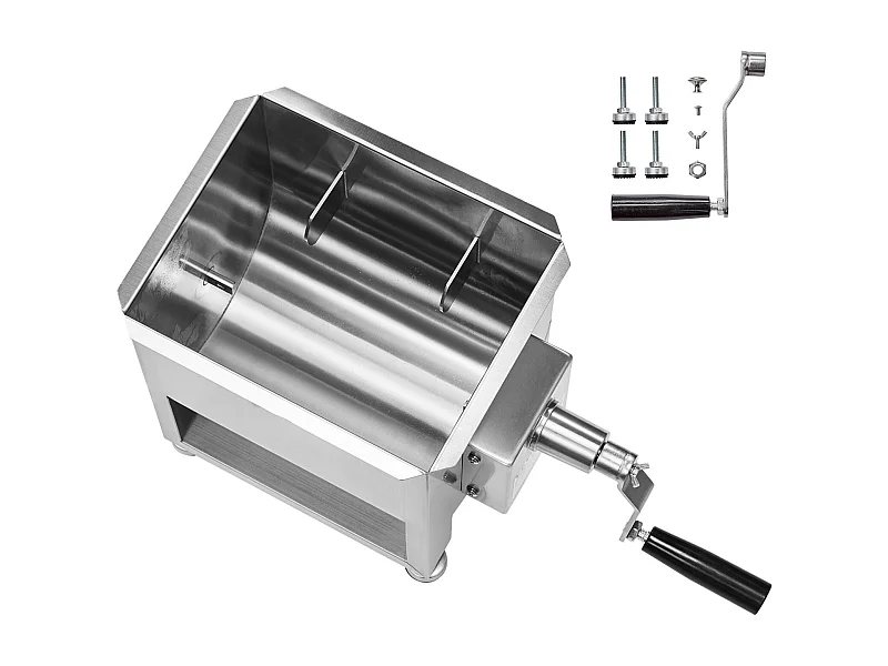 Mezcladora de Carne SucceBuy, Manual con Depósito Fijo de 15 L con Reductor de Velocidad