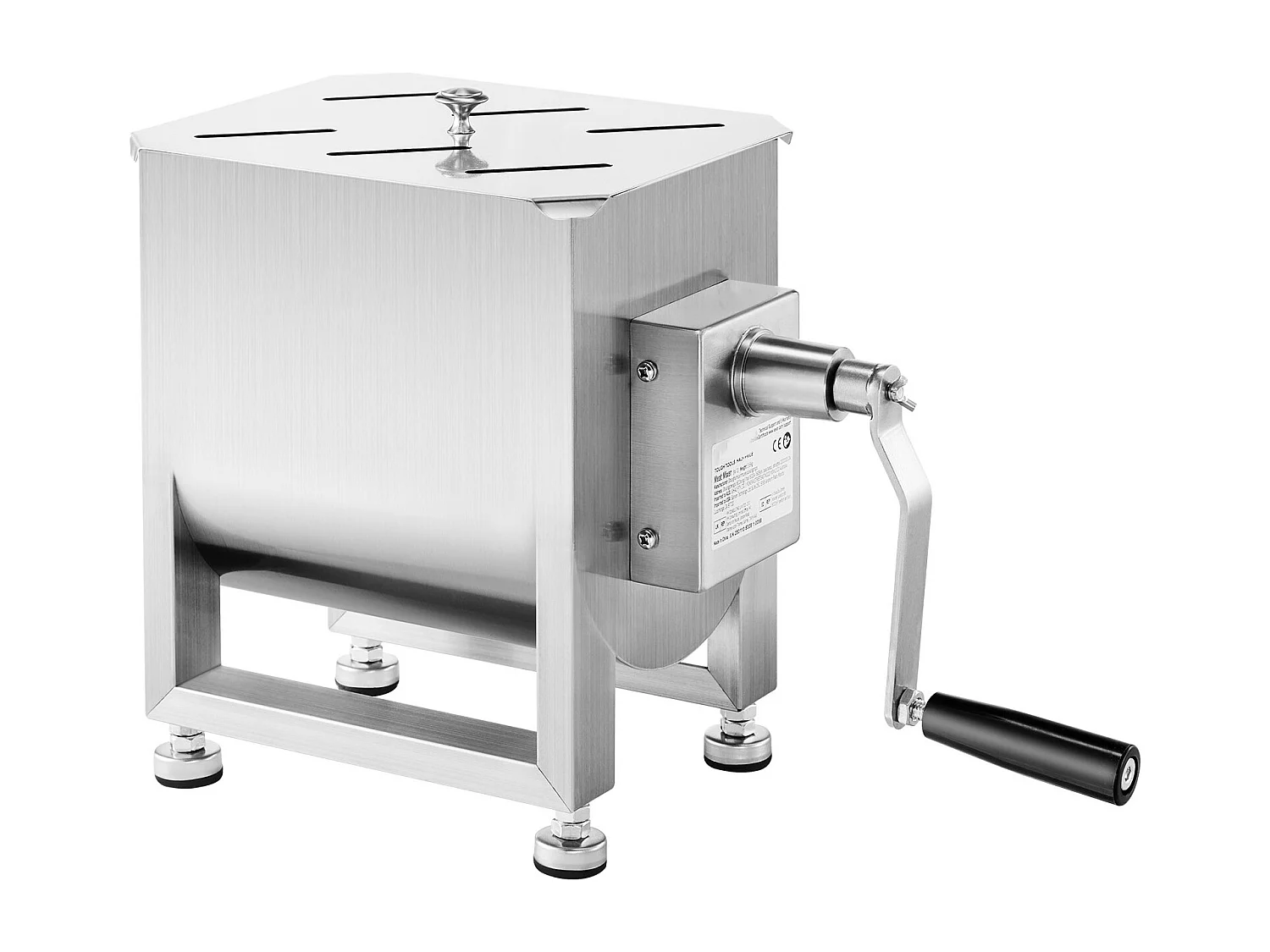 Mezcladora de Carne SucceBuy, Manual con Depósito Fijo de 15 L con Reductor de Velocidad