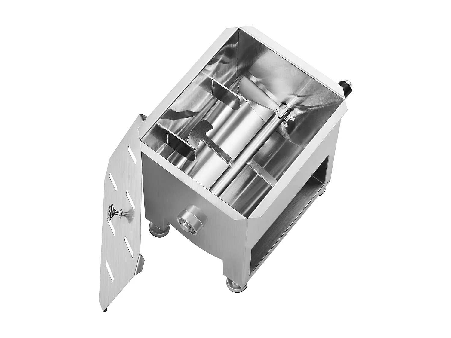 Mélangeur à Viande SucceBuy, Manuel à Réservoir Fixe 15 L en Inox pour Chair à Saucisse