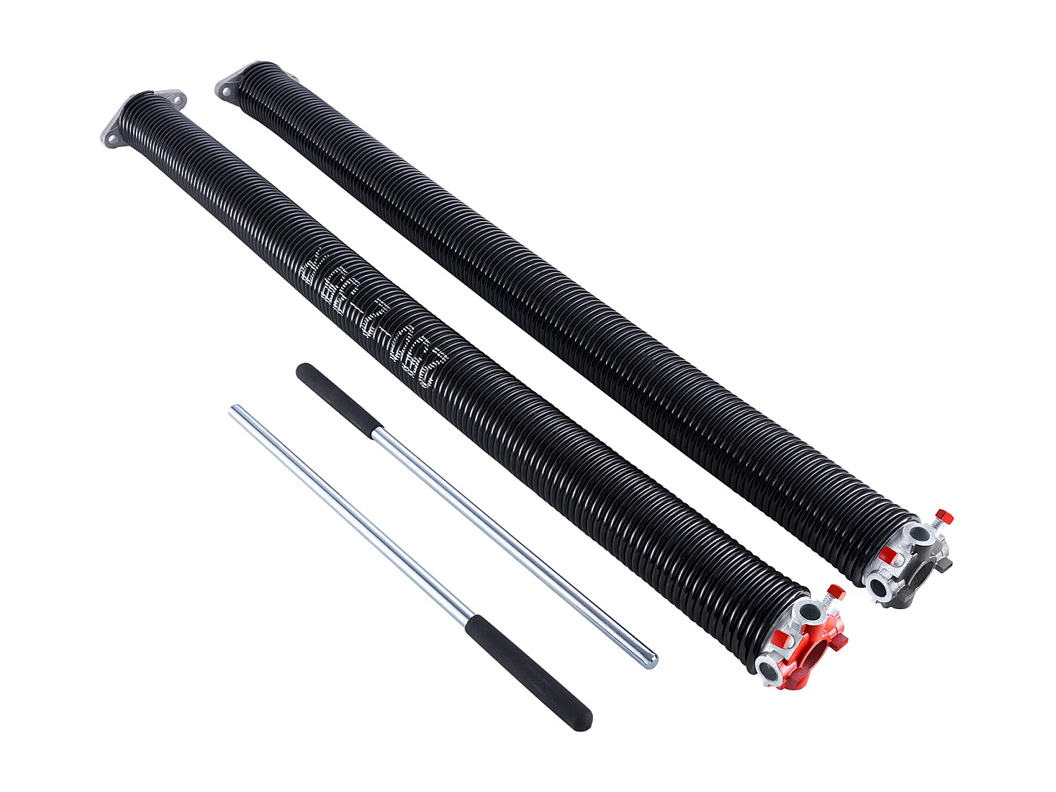 Ressorts de Torsion SucceBuy pour Porte de Garage - Paire, 0.6 x 5.08 x 89cm, avec Barres d'Enroulement Antidérapantes