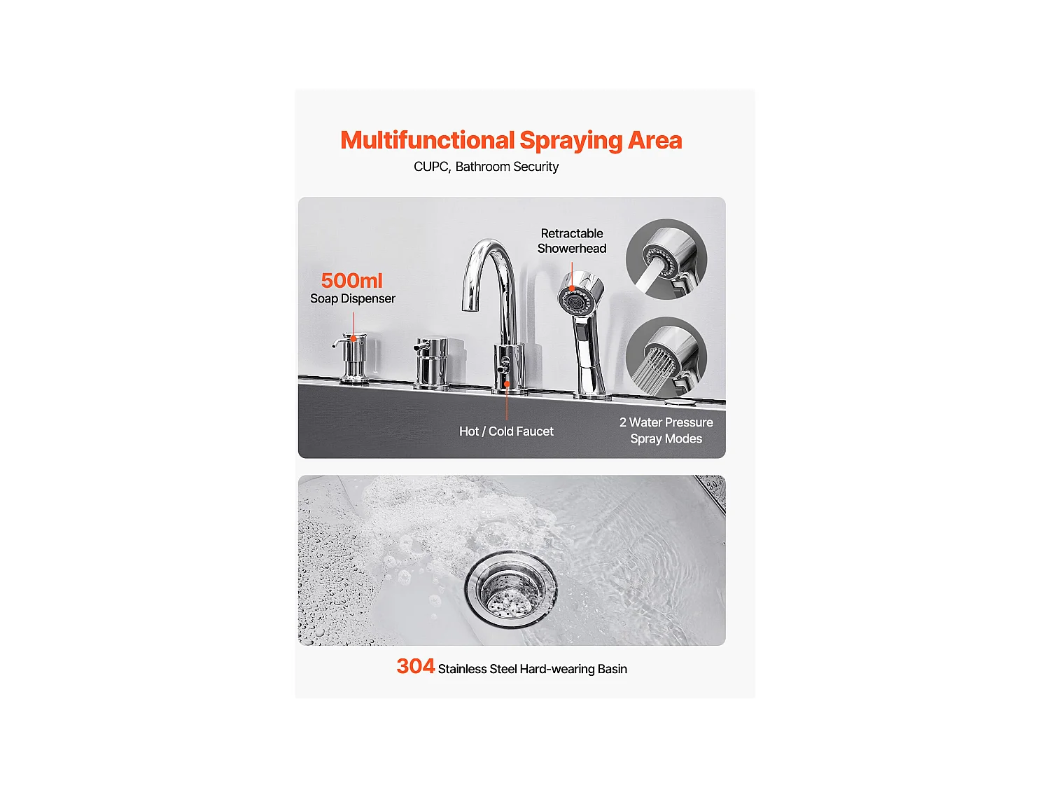 Baignoire de Chien SucceBuy, Animaux Compagnie Acier Inox 127,5cm, Rampe Porte Gauche