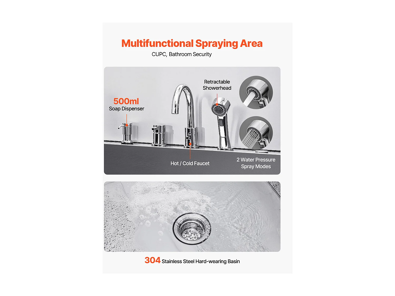 Baignoire de Chien SucceBuy, Animaux Compagnie Acier Inox 127,5cm, Rampe Porte Gauche