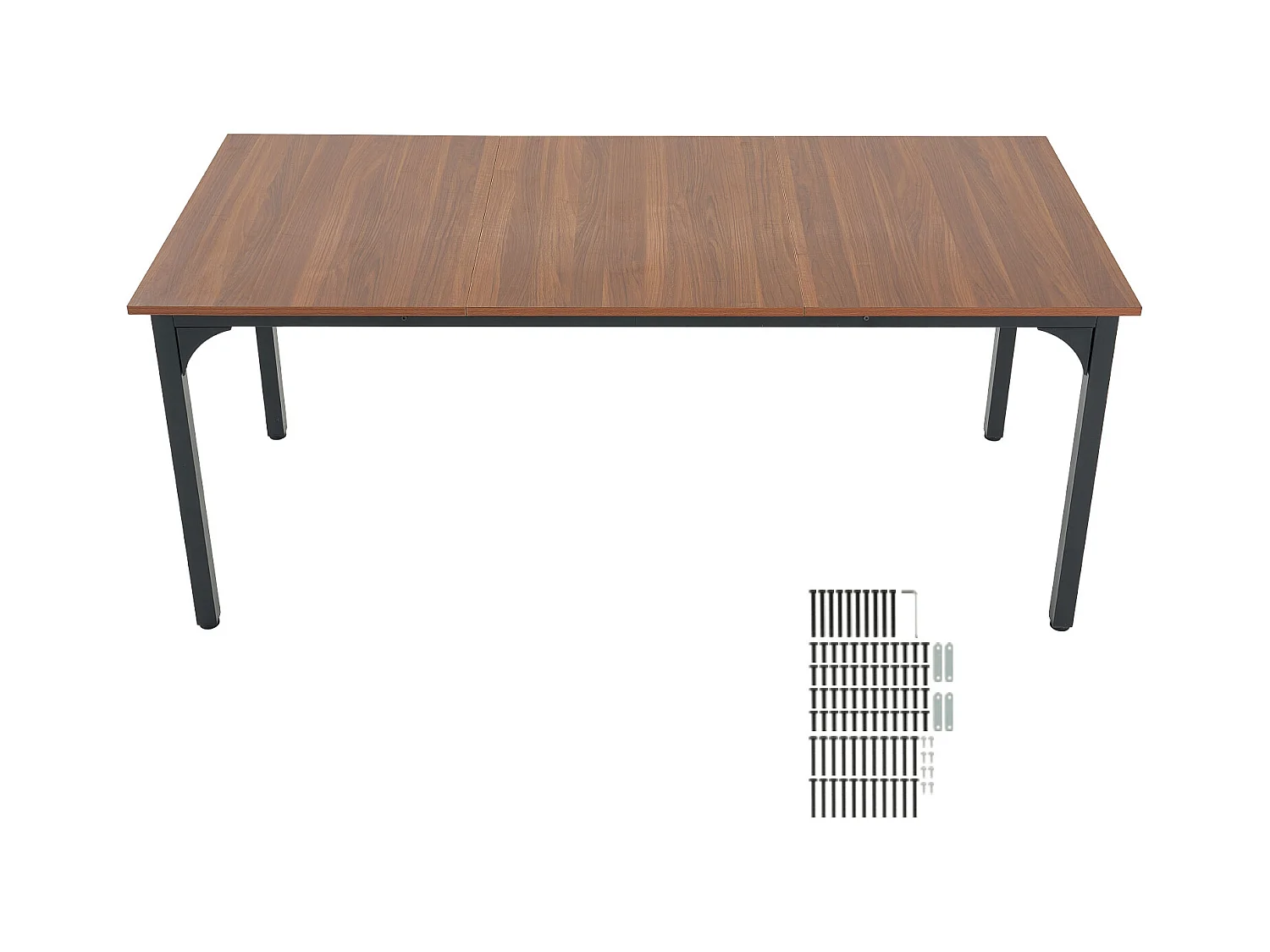 SucceBuy Table de Salle à Manger Rectangulaire en Bois, 180 cm pour 6 à 8 Personnes