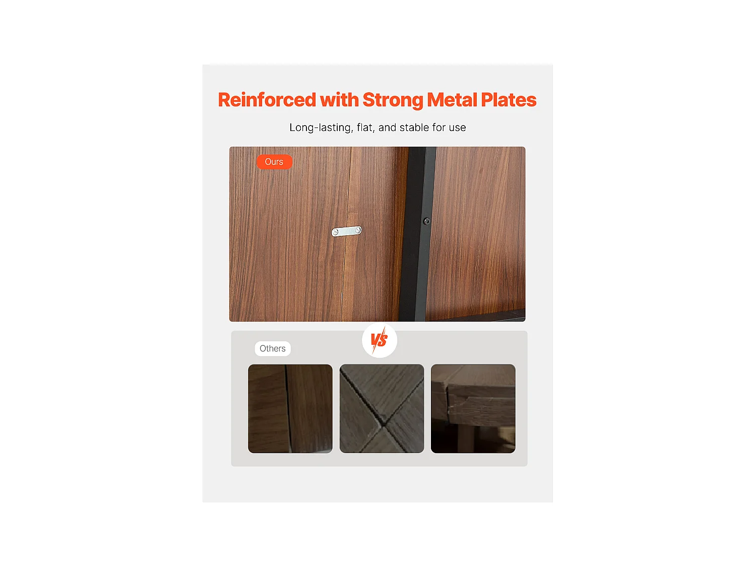 SucceBuy Table de Salle à Manger Rectangulaire en Bois, 180 cm pour 6 à 8 Personnes