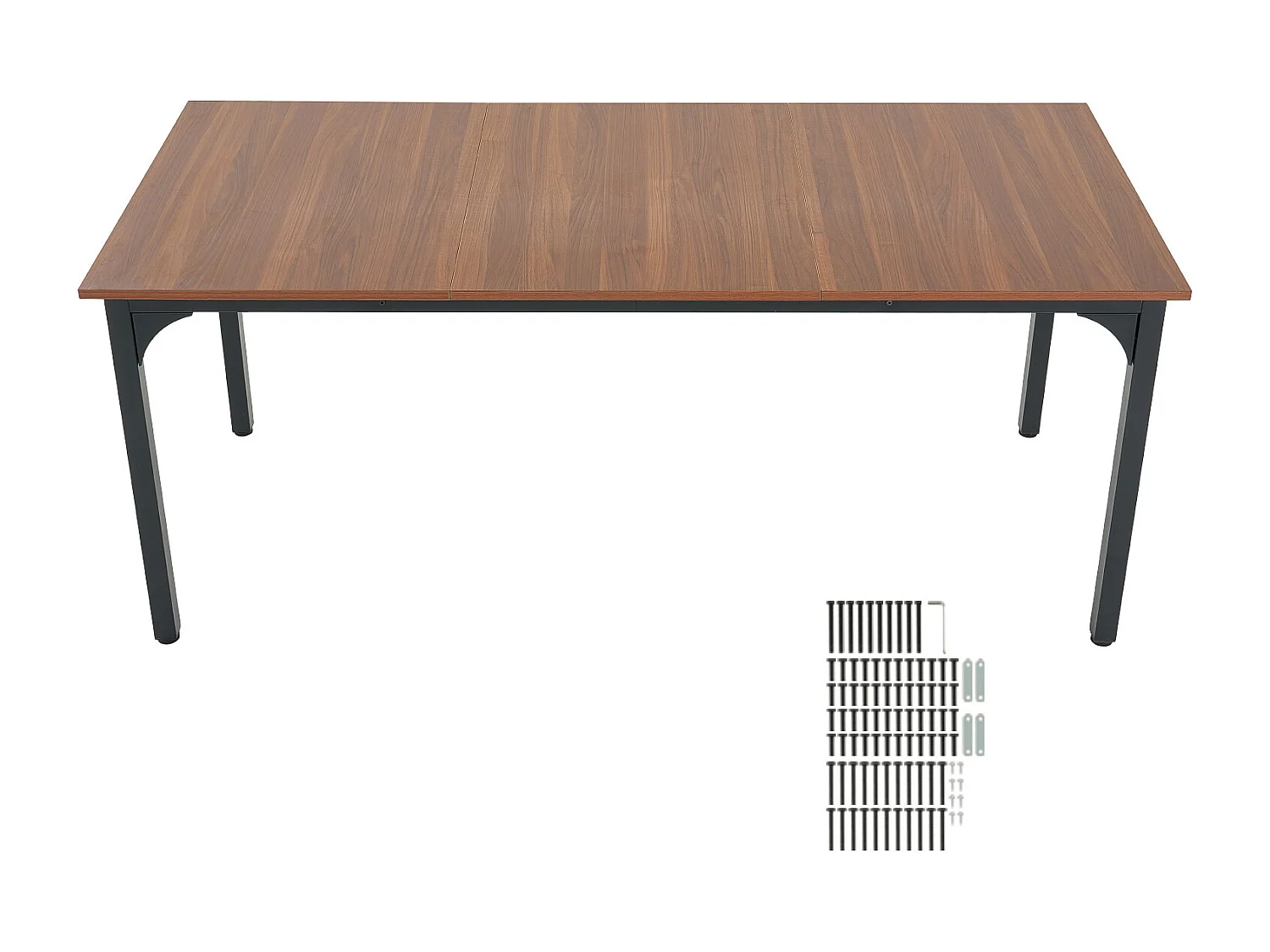 SucceBuy Table de Salle à Manger Rectangulaire en Bois, 180 cm pour 6 à 8 Personnes