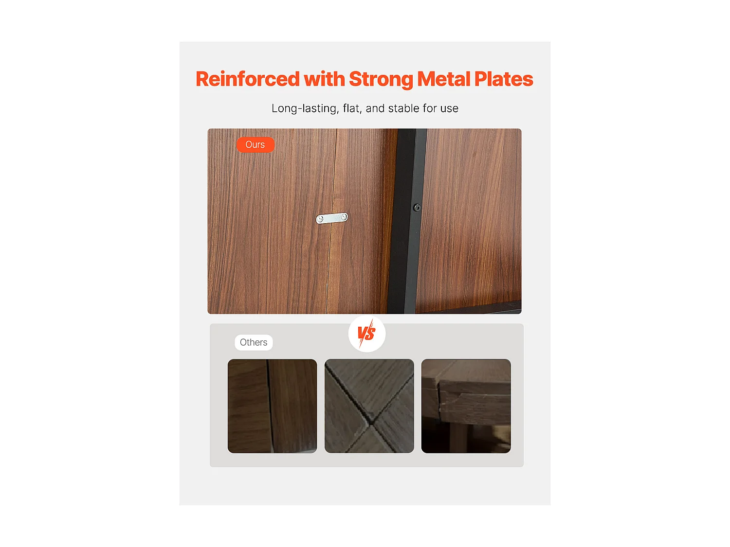 SucceBuy Table de Salle à Manger Rectangulaire en Bois, 180 cm pour 6 à 8 Personnes