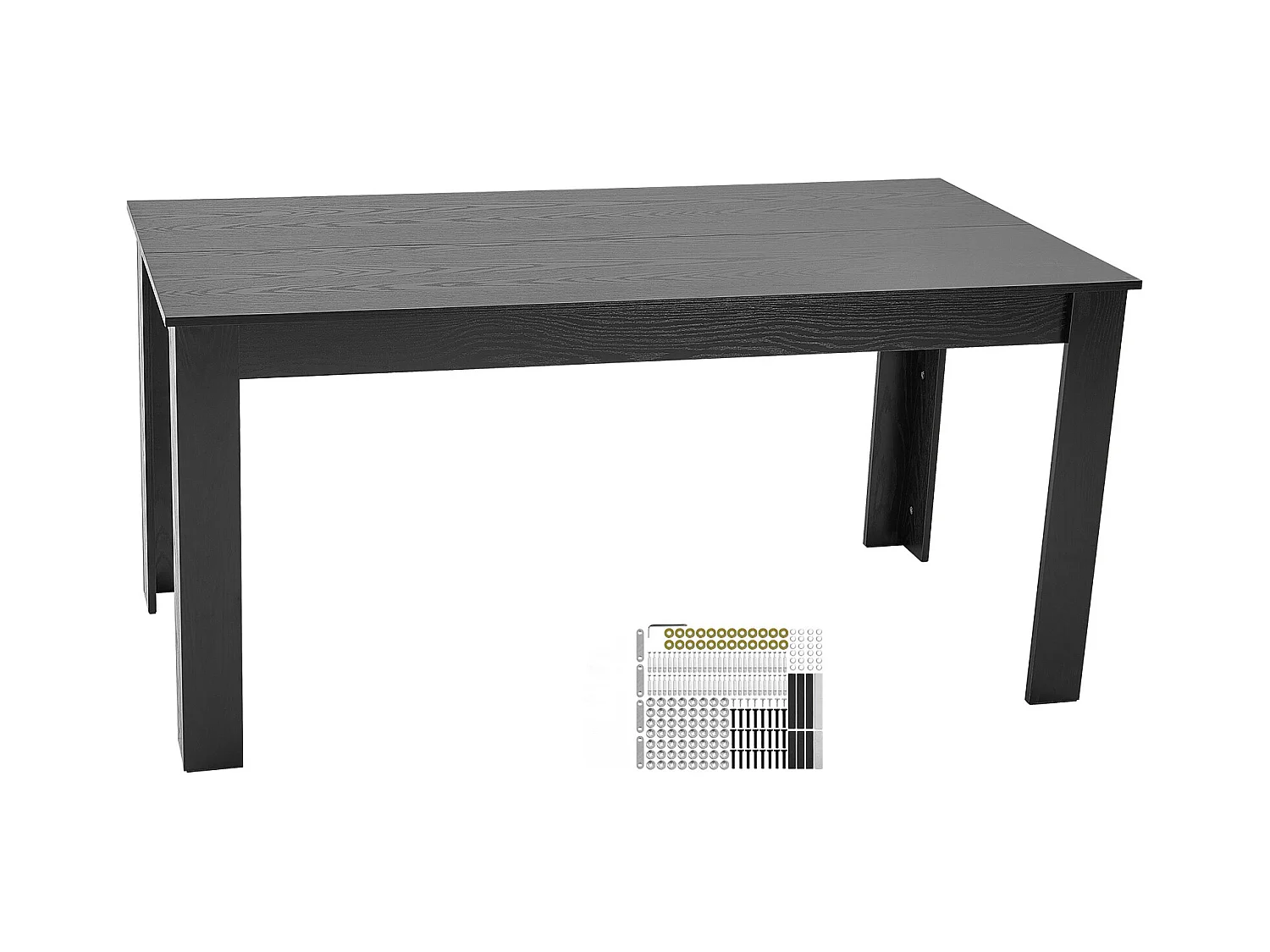 Stół Jadalny SucceBuy, Prostokątny z Drewna, 160 cm na 4 do 6 Osób, z Drewna MDF, do Użytku Domowego