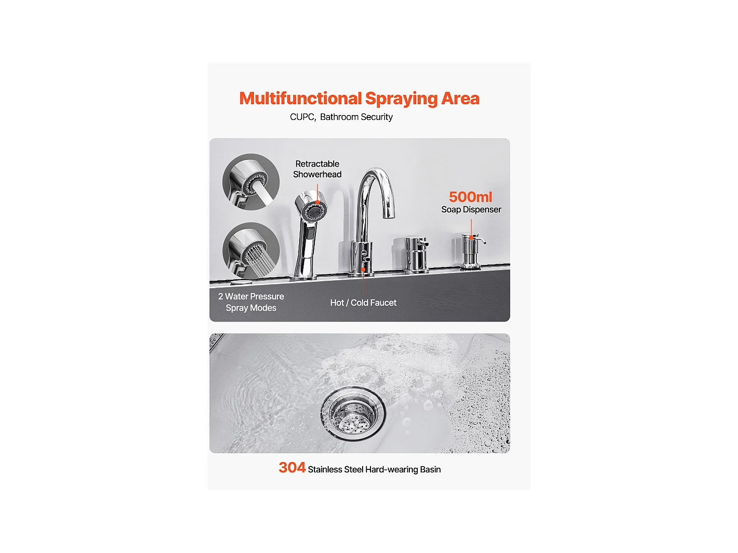 Baignoire de Chien SucceBuy, Animaux Compagnie Acier Inox 127,5cm, Rampe Porte Droite