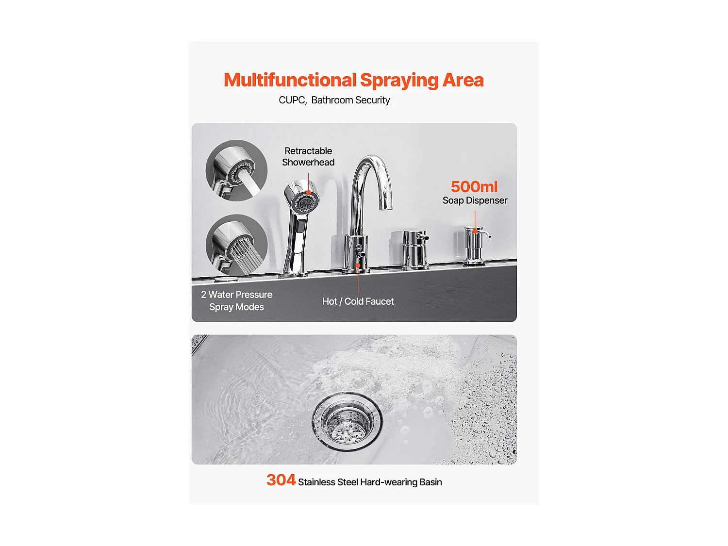 Baignoire de Chien SucceBuy, Animaux Compagnie Acier Inox 127,5cm, Rampe Porte Droite