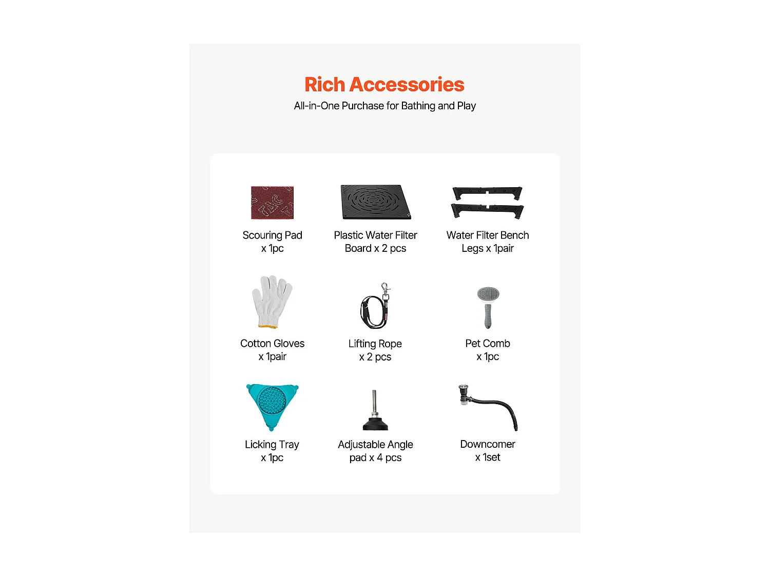 Baignoire de Chien SucceBuy, Animaux Compagnie Acier Inox 127,5cm, Rampe Porte Droite