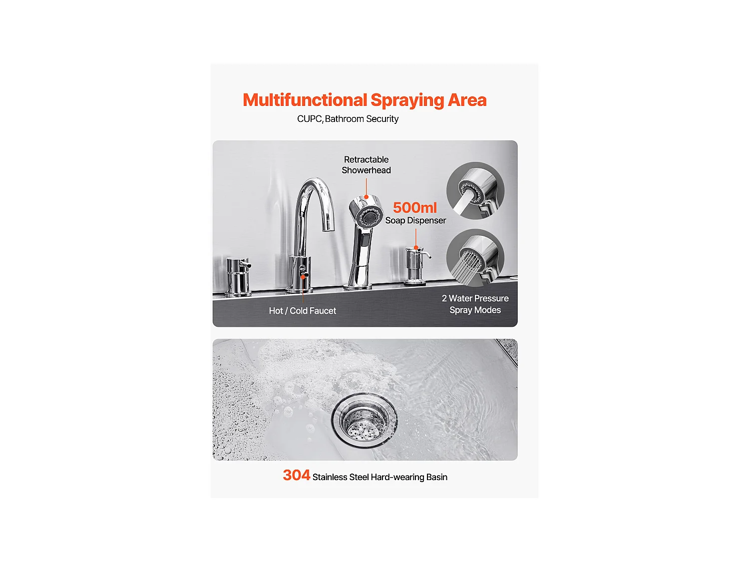 Baignoire de Chien SucceBuy, Animaux Compagnie Acier Inox 155 cm, Rampe Porte Gauche