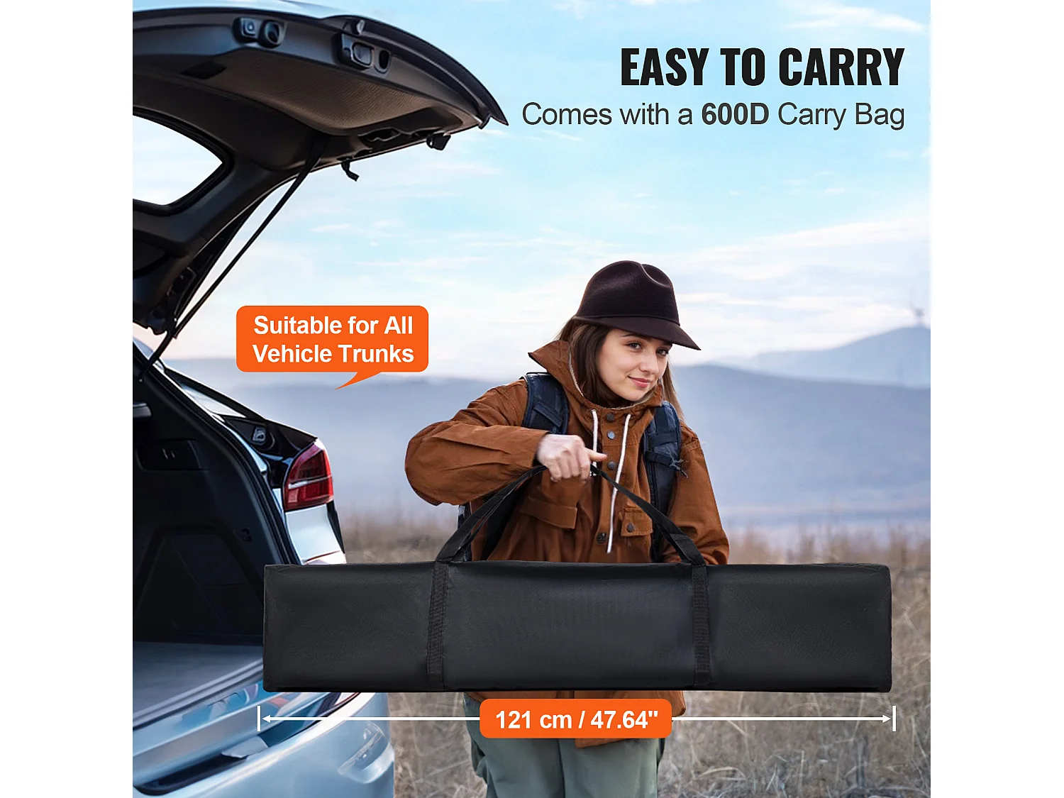 Tonnelle Pop-up SucceBuy Gazebo Auvent Abri Solaire, 5,9 x 2,96 m, avec Parois Latérale