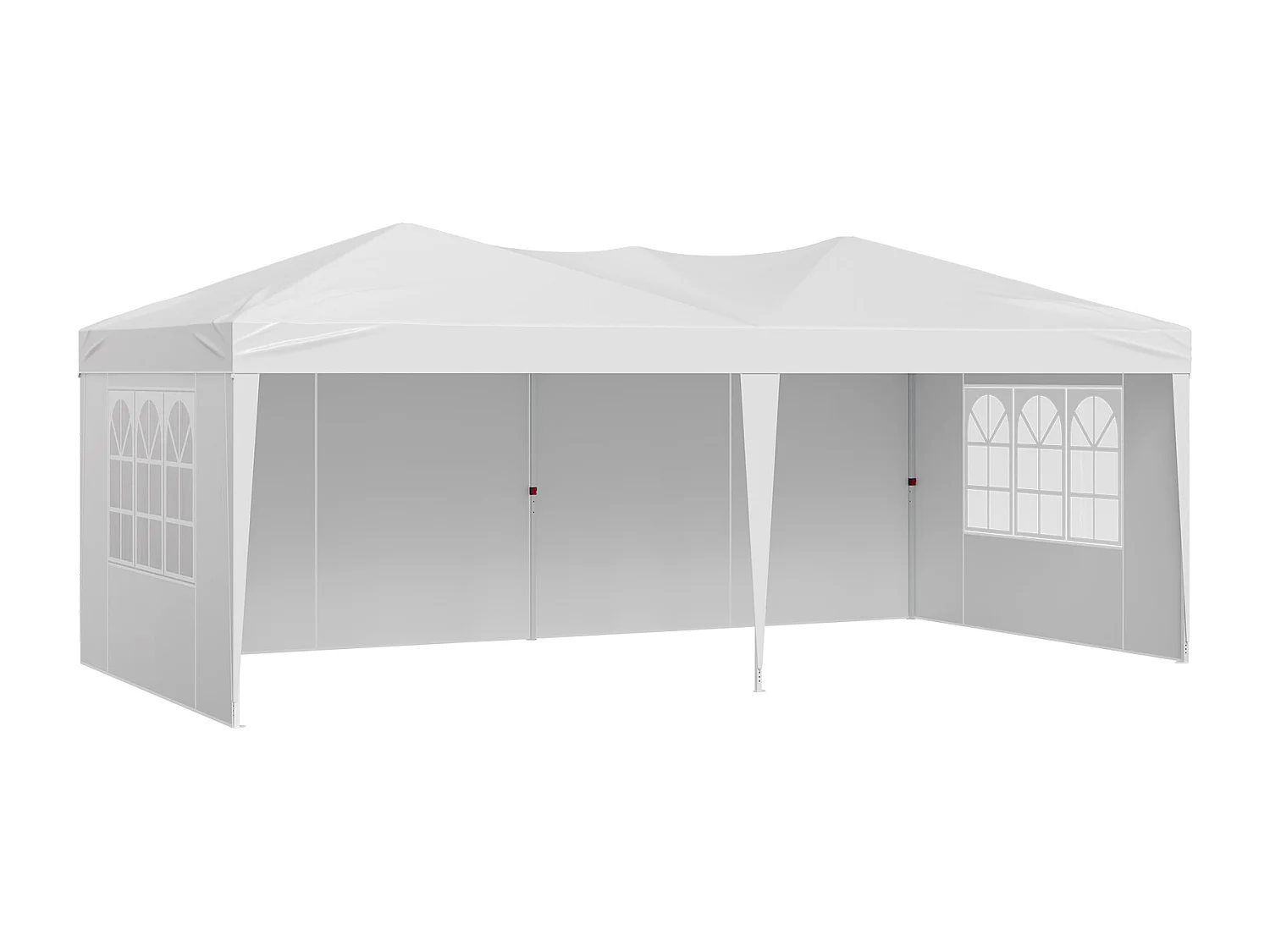 Tonnelle Pop-up SucceBuy Gazebo Auvent Abri Solaire, 5,9 x 2,96 m, avec Parois Latérale