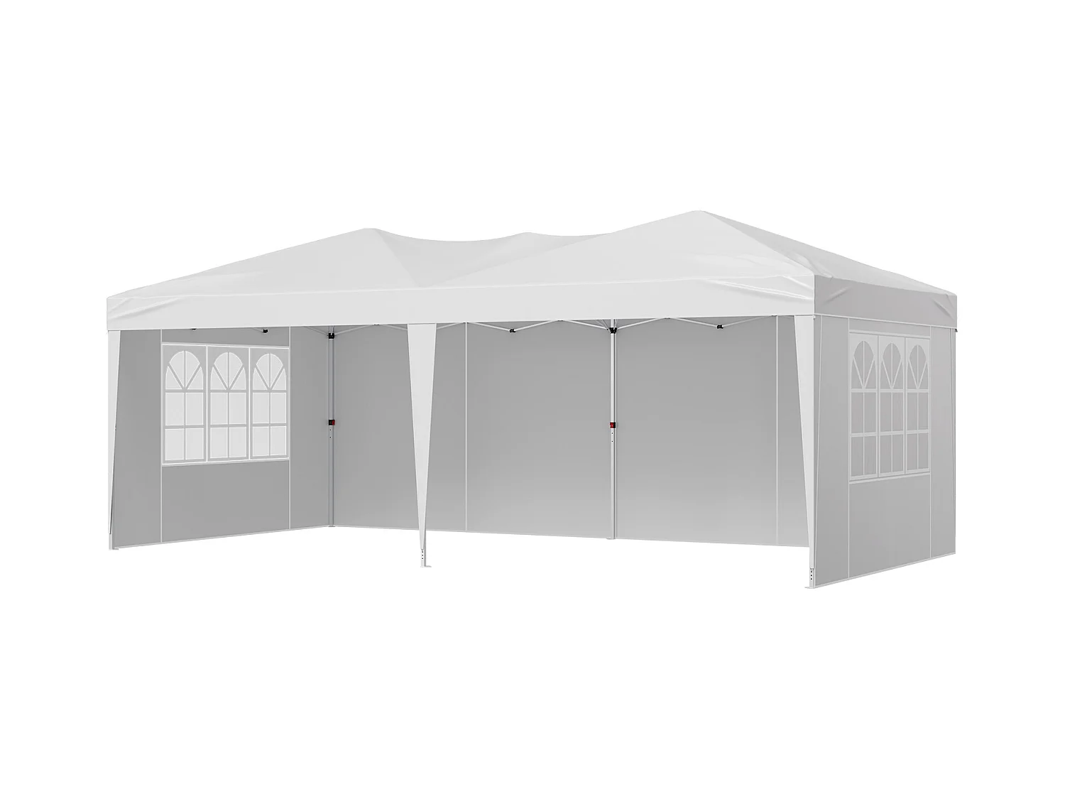 Tonnelle Pop-up SucceBuy Gazebo Auvent Abri Solaire, 5,9 x 2,96 m, avec Parois Latérale