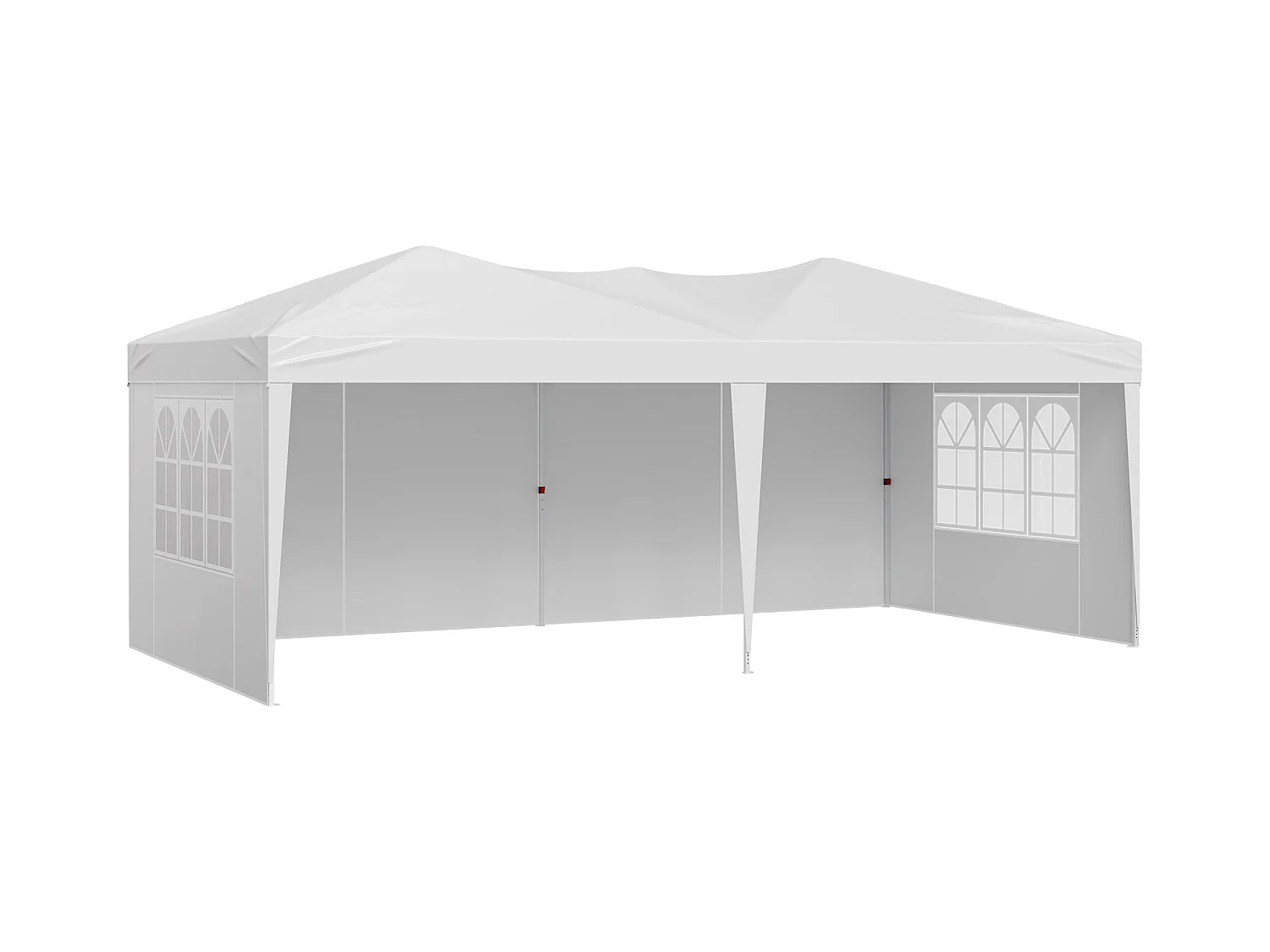 Tonnelle Pop-up SucceBuy Gazebo Auvent Abri Solaire, 5,9 x 2,96 m, avec Parois Latérale