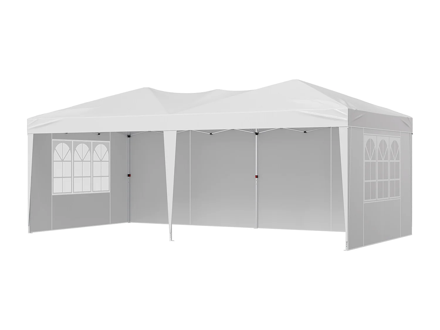 Tonnelle Pop-up SucceBuy Gazebo Auvent Abri Solaire, 5,9 x 2,96 m, avec Parois Latérale