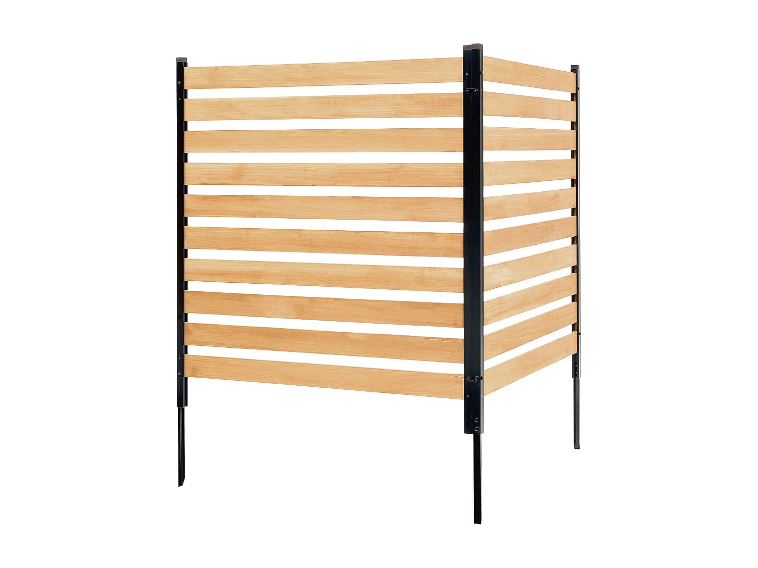 Clôture de Confidentialité Bois SucceBuy, 2 Panneaux,110 x 98,2 cm pour Climatiseur