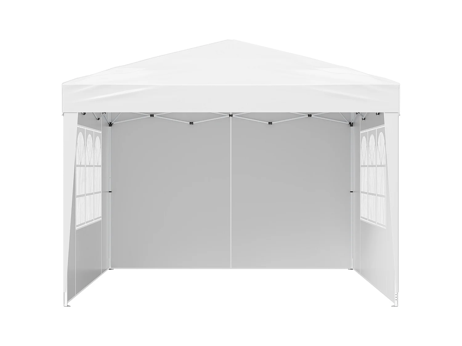 Tonnelle Pop-up SucceBuy Gazebo Auvent Abri Solaire, 2,95 x 2,95m, avec Parois Latérale