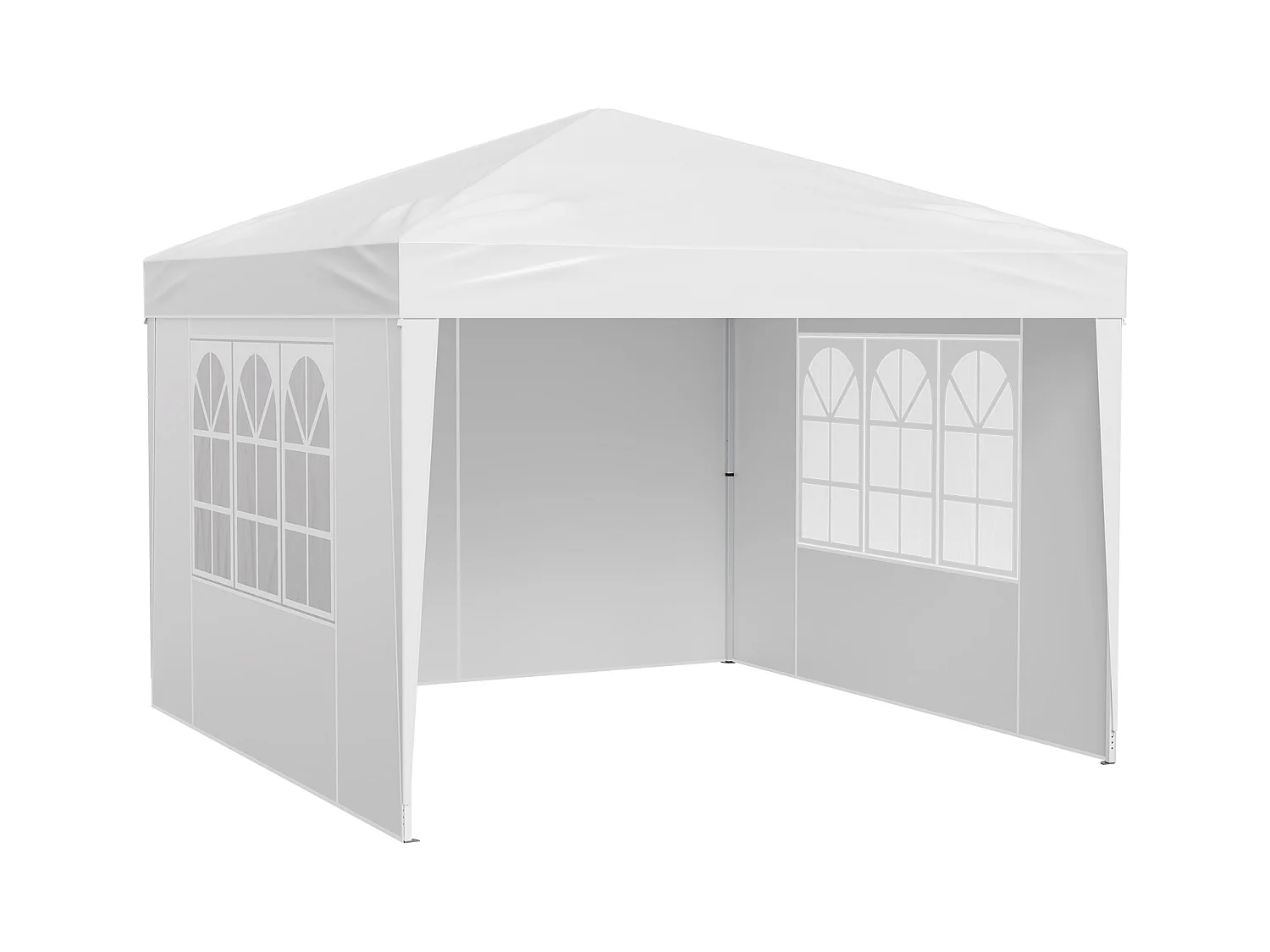 Tonnelle Pop-up SucceBuy Gazebo Auvent Abri Solaire, 2,95 x 2,95m, avec Parois Latérale