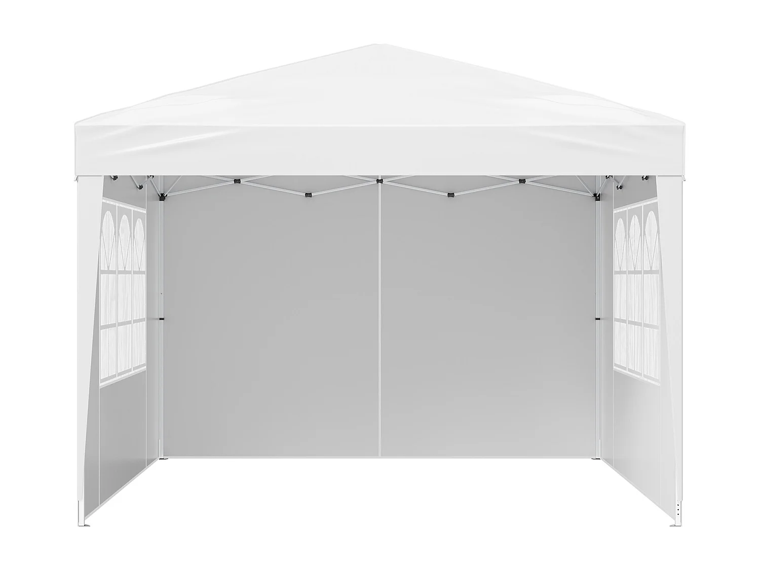Tonnelle Pop-up SucceBuy Gazebo Auvent Abri Solaire, 2,95 x 2,95m, avec Parois Latérale