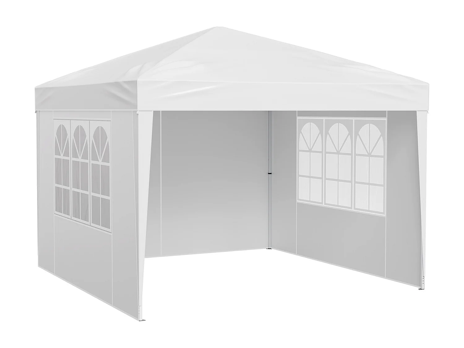 Tonnelle Pop-up SucceBuy Gazebo Auvent Abri Solaire, 2,95 x 2,95m, avec Parois Latérale